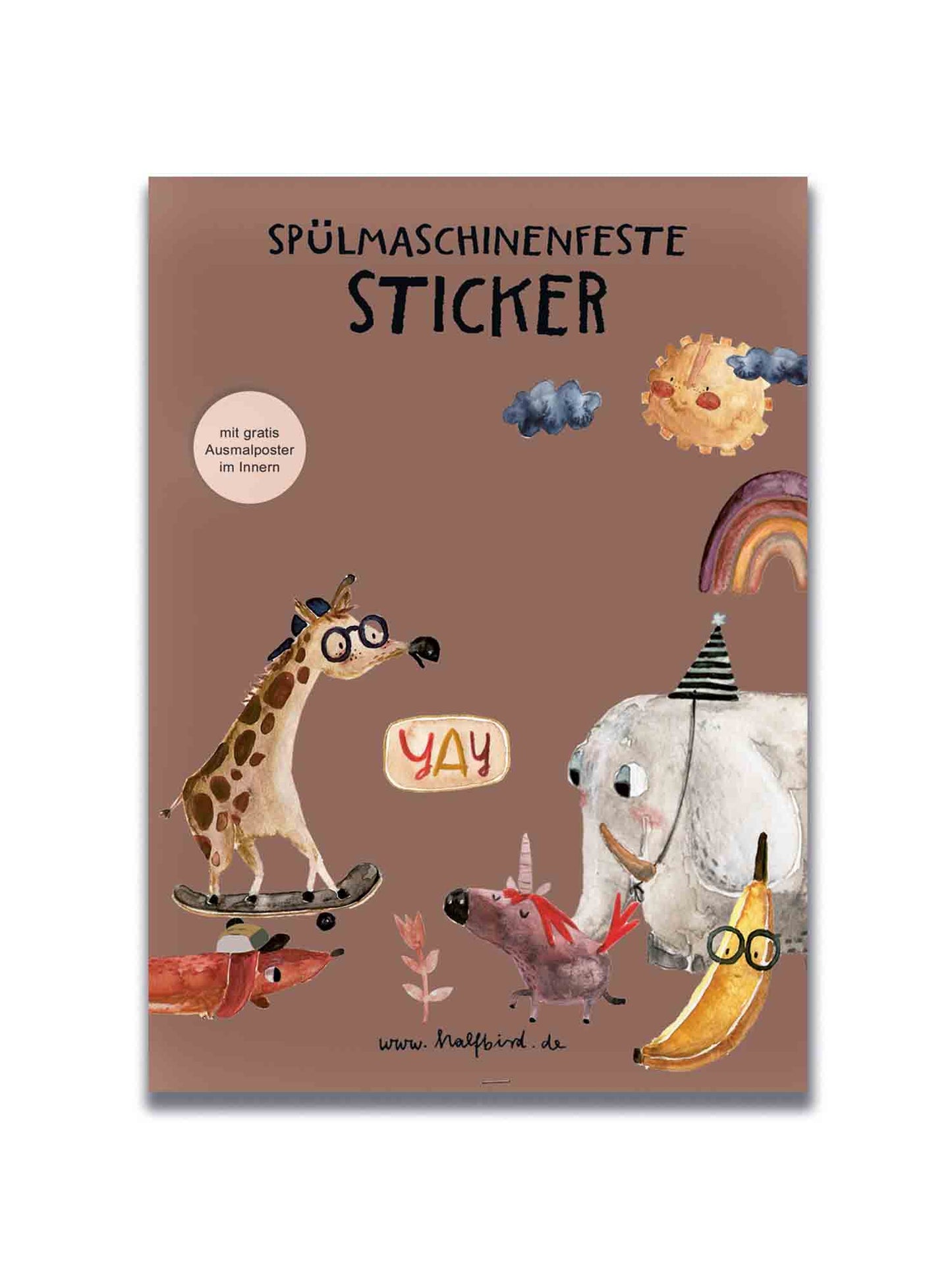 Halfbird spülmaschinenfeste Sticker "Allerlei"