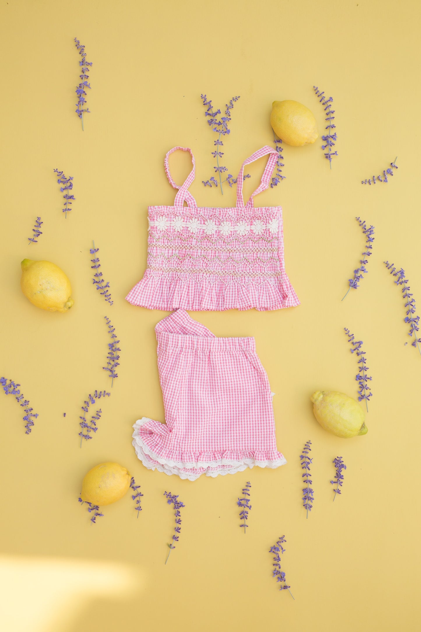 Louise Misha Shorts Vallaloid Pink Fragola Vichy