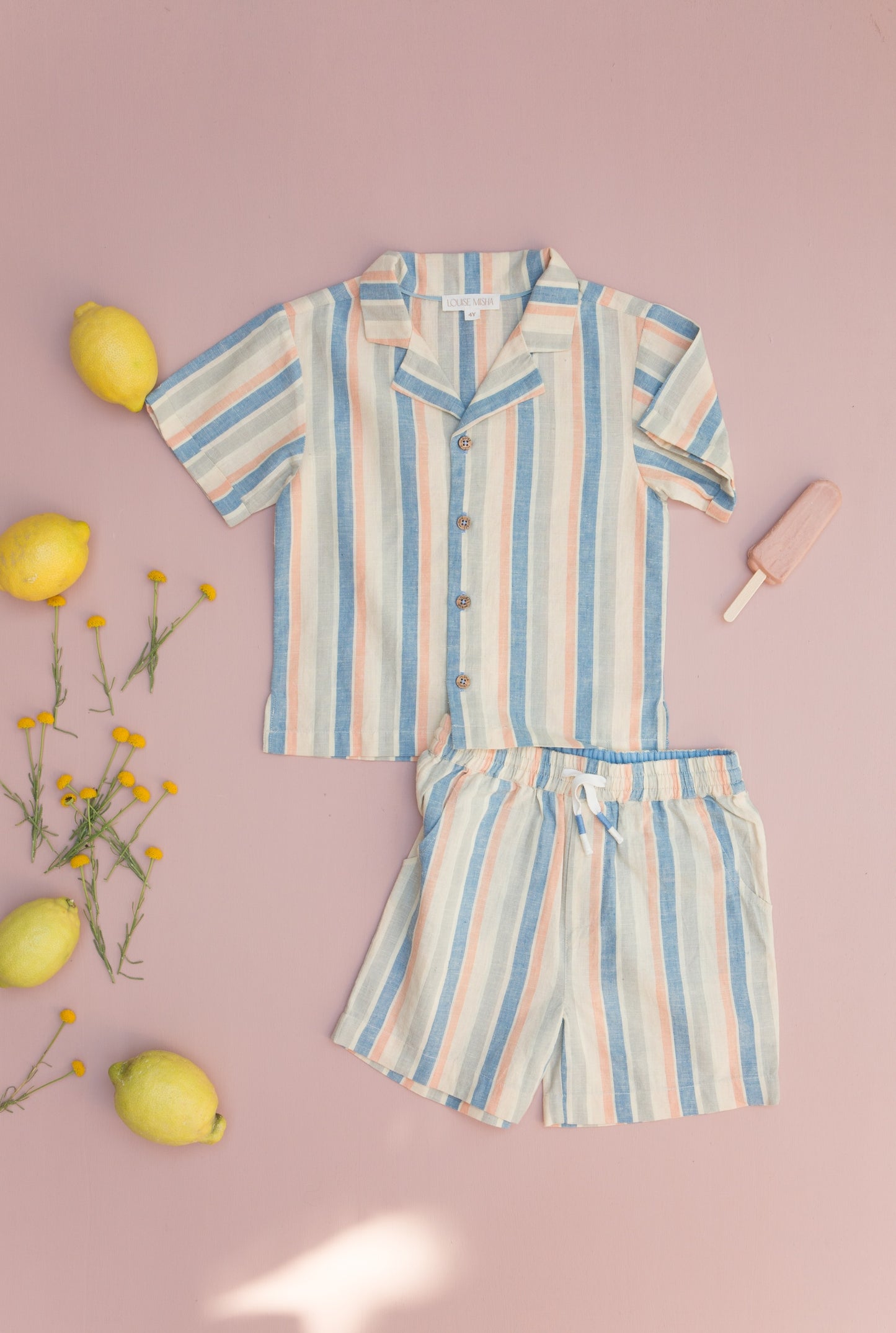Louise Misha Shorts Obiki Sand Riviera Stripes
