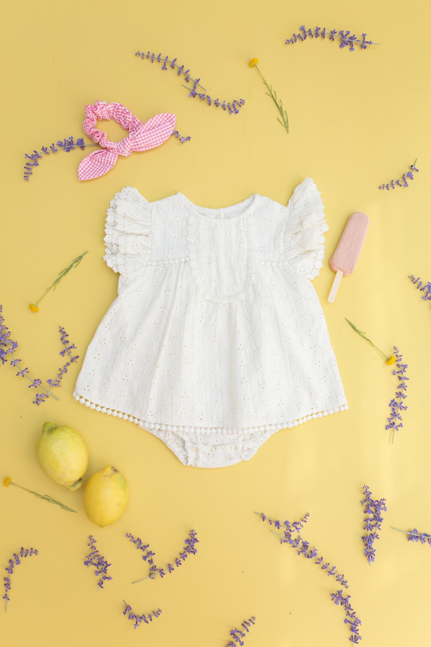 Louise Misha Scrunchie Chloé Pink Fragola Vichy