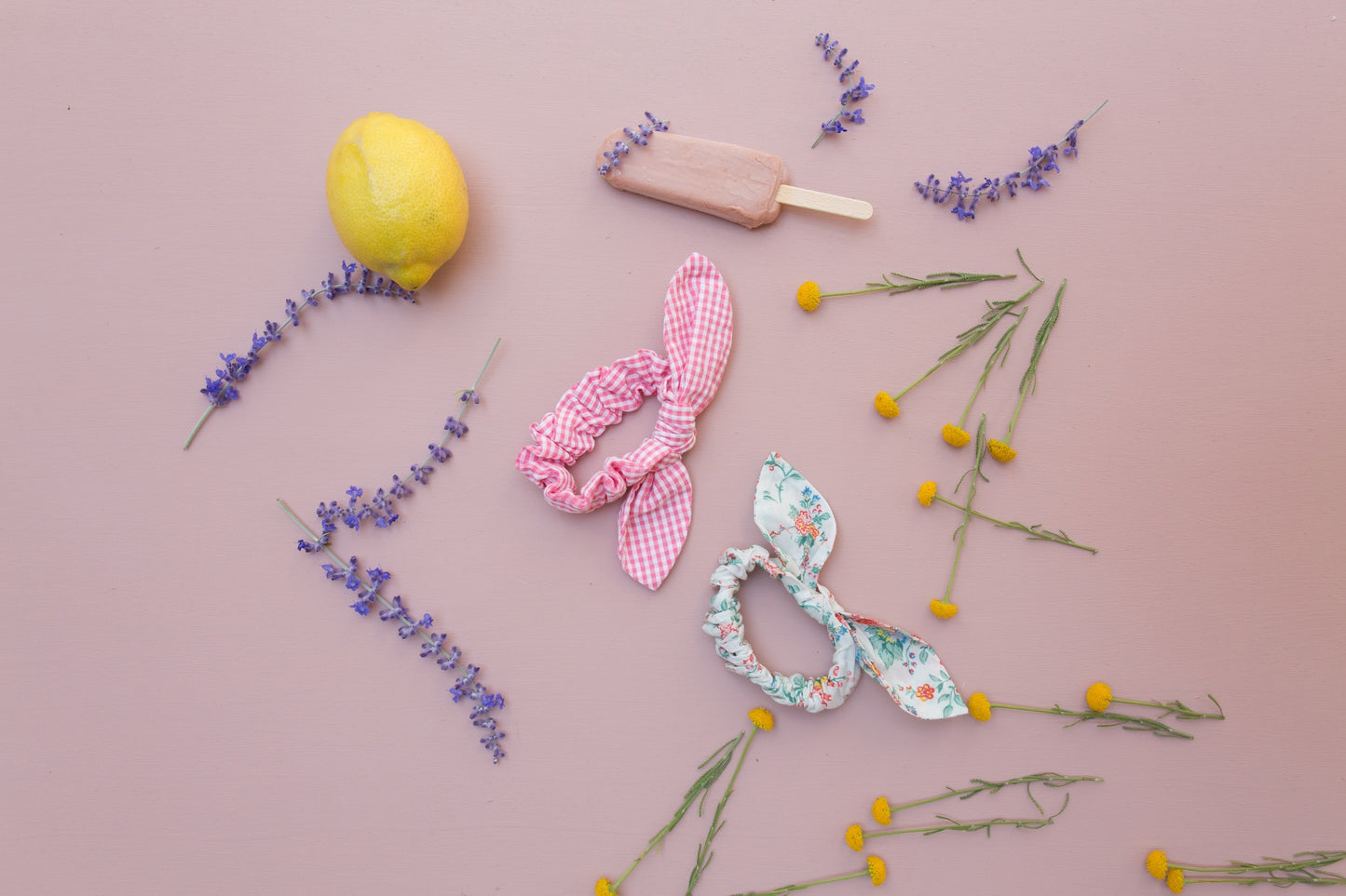 Louise Misha Scrunchie Chloé Pink Fragola Vichy