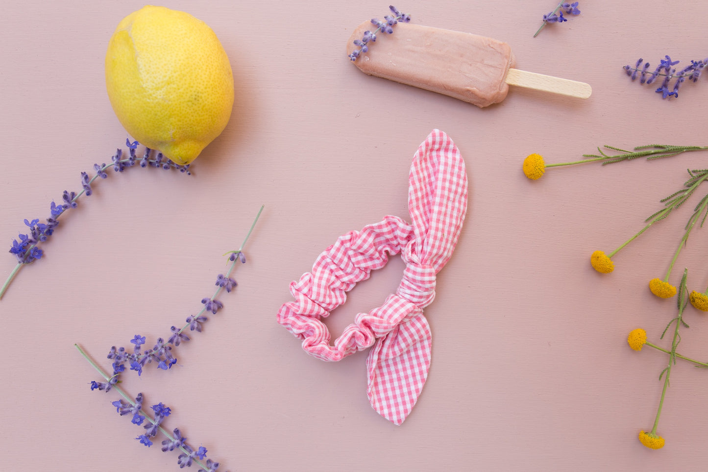 Louise Misha Scrunchie Chloé Pink Fragola Vichy