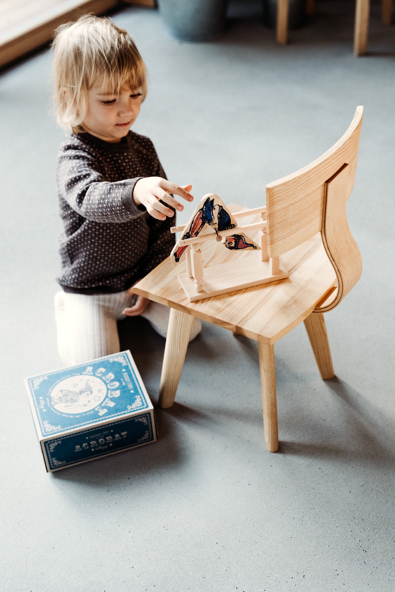 Wooden Story Acrobat Boy