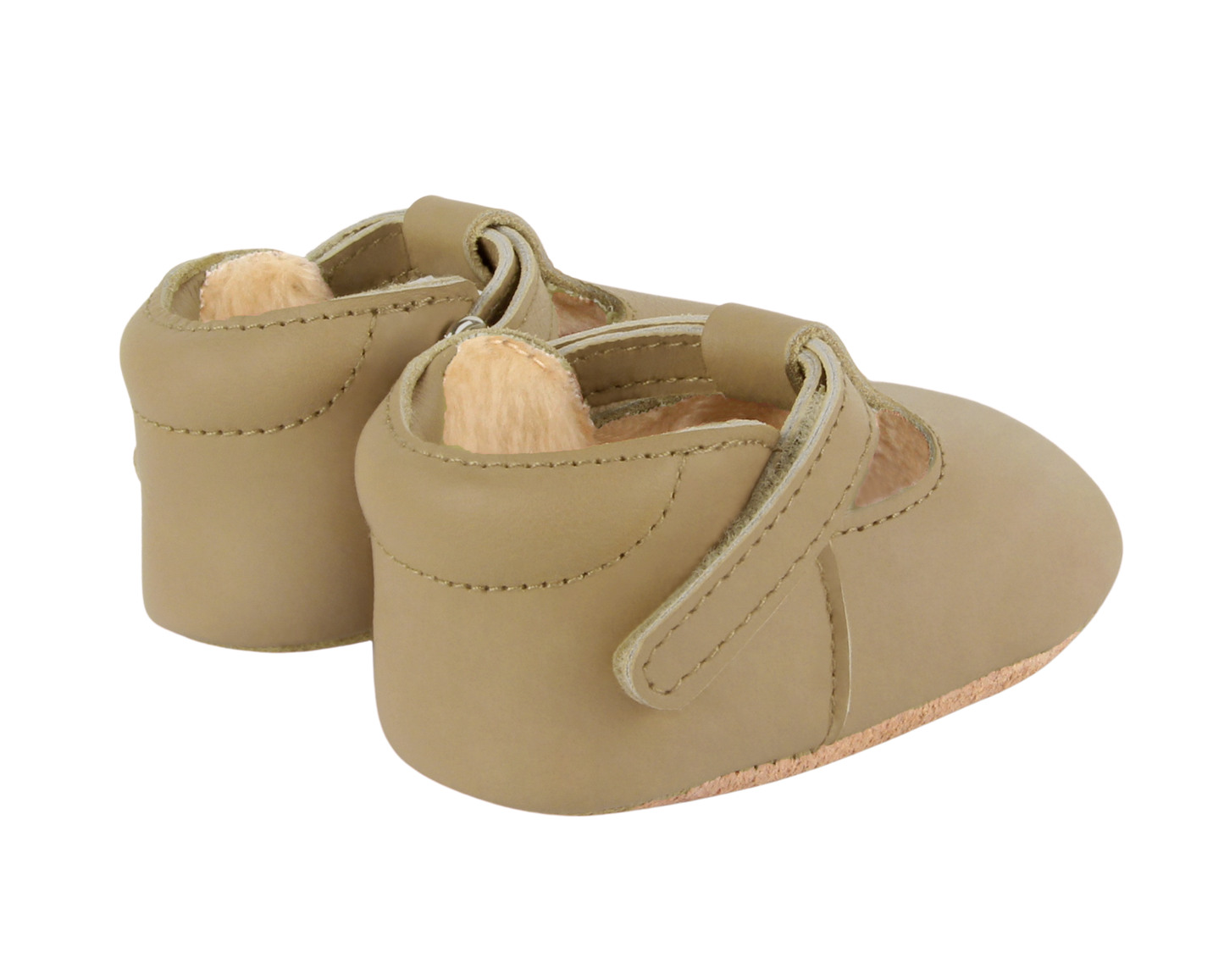 Donsje Babyschuhe Elia Lining Taupe Nubuck