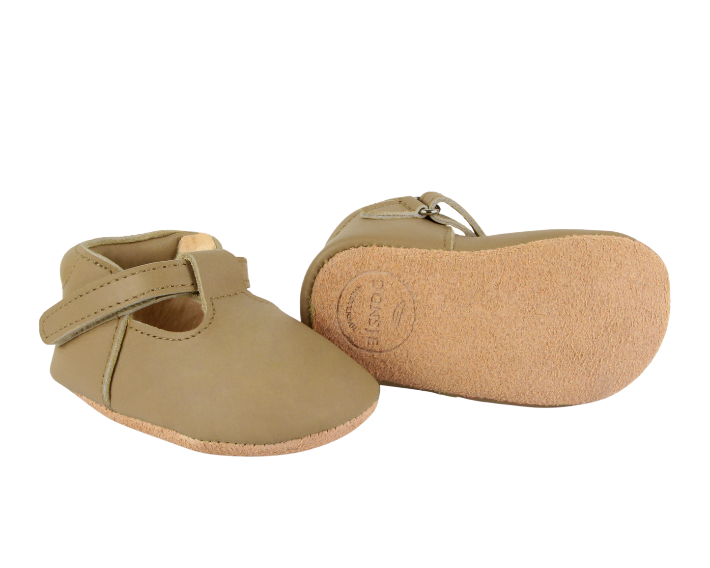 Donsje Babyschuhe Elia Lining Taupe Nubuck