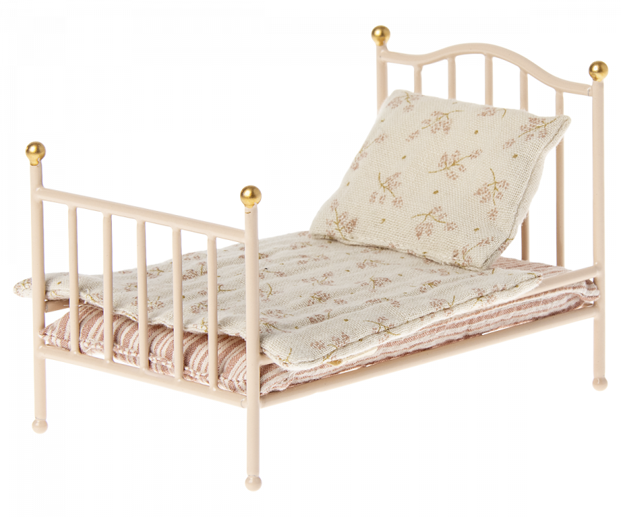 Maileg Vintage Bett, Maus - Rose