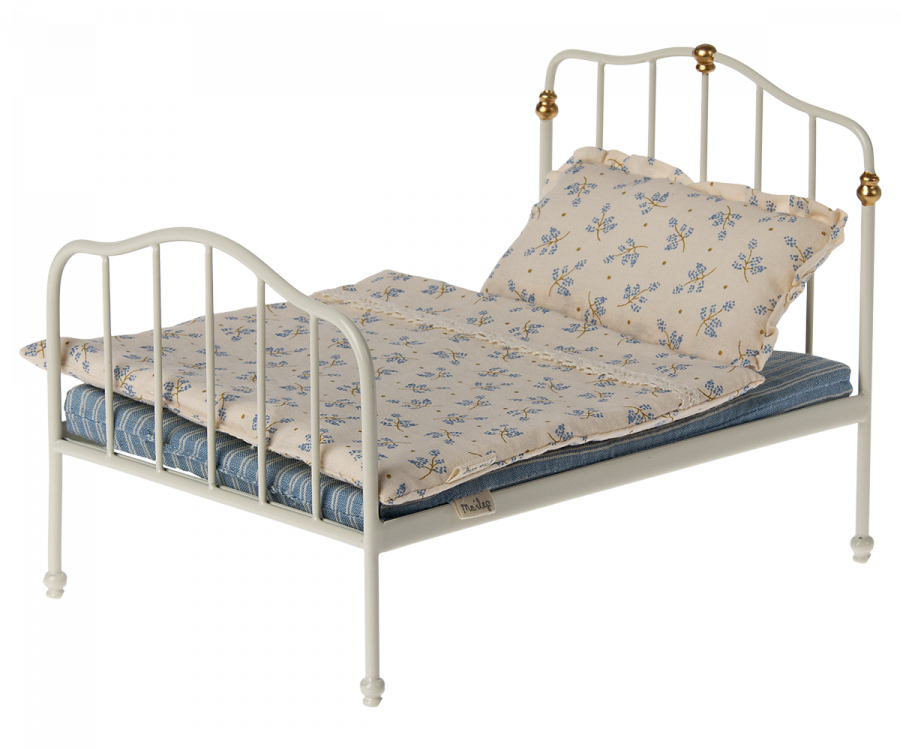 Maileg Vintage Bett, Maus - Off White
