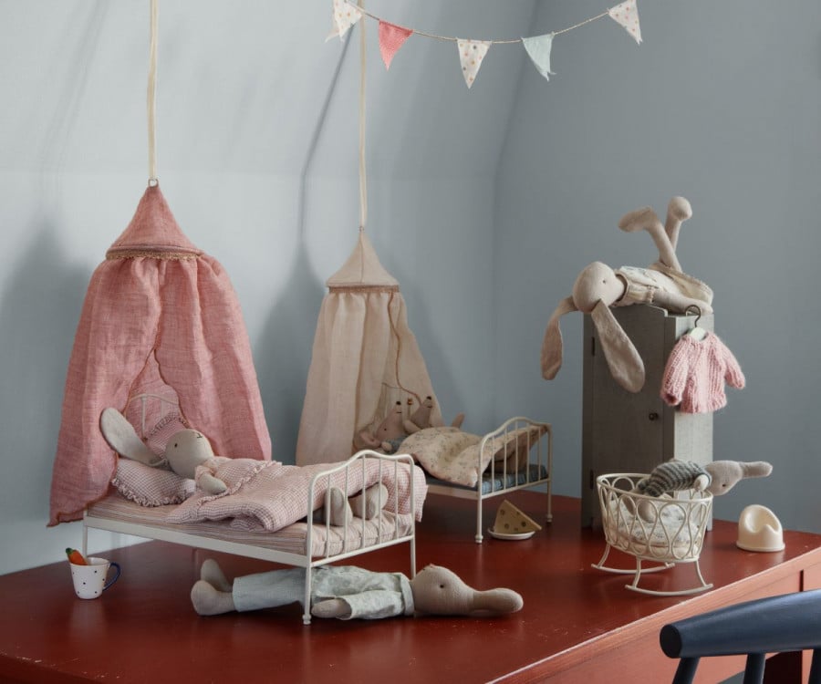 Maileg Vintage Bett, Maus - Off White