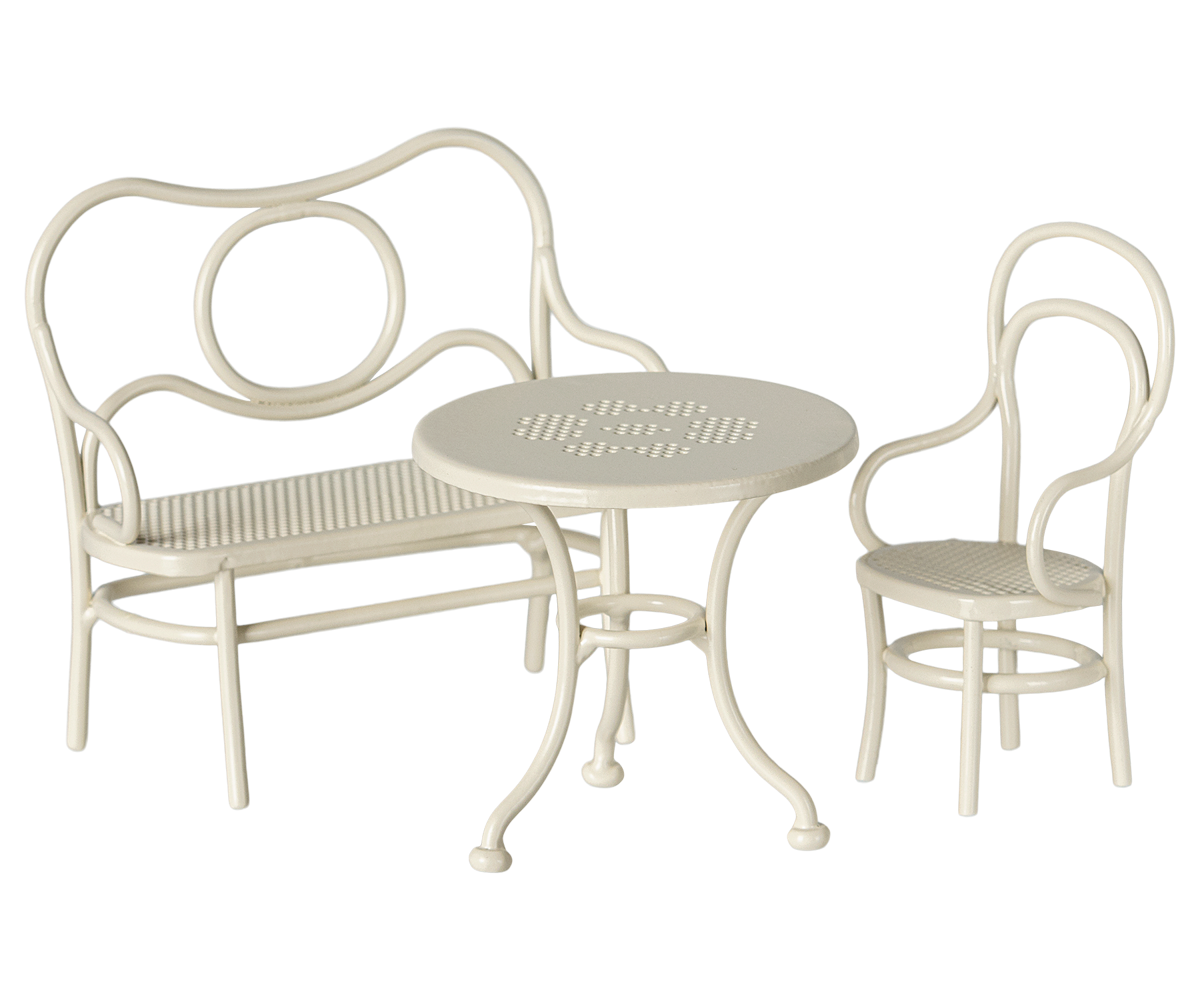 Maileg Café Set, Maus, Small - Off White