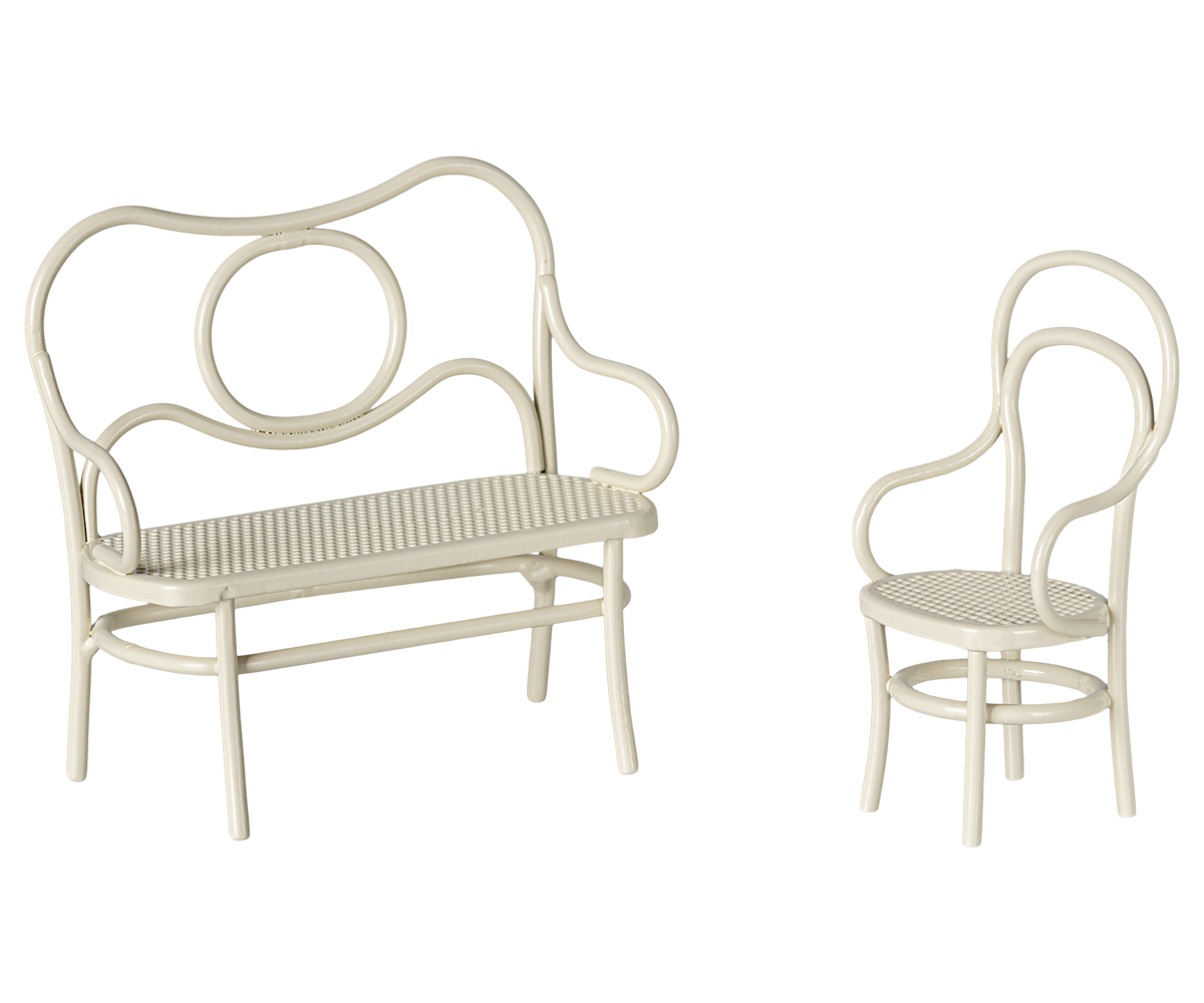 Maileg Café Set, Maus, Small - Off White