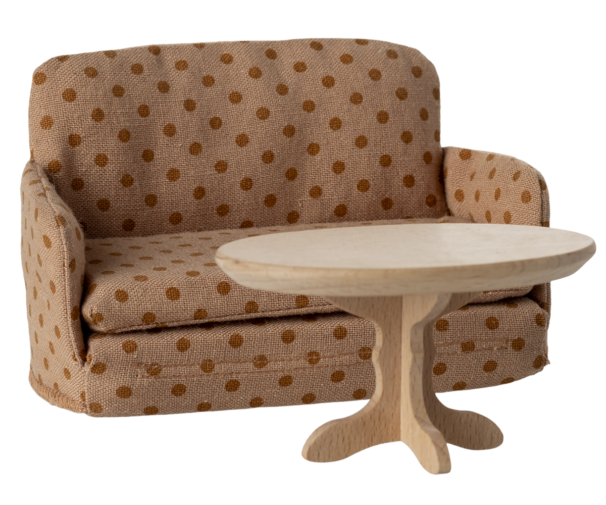 Maileg Bettsofa, Maus - Dots