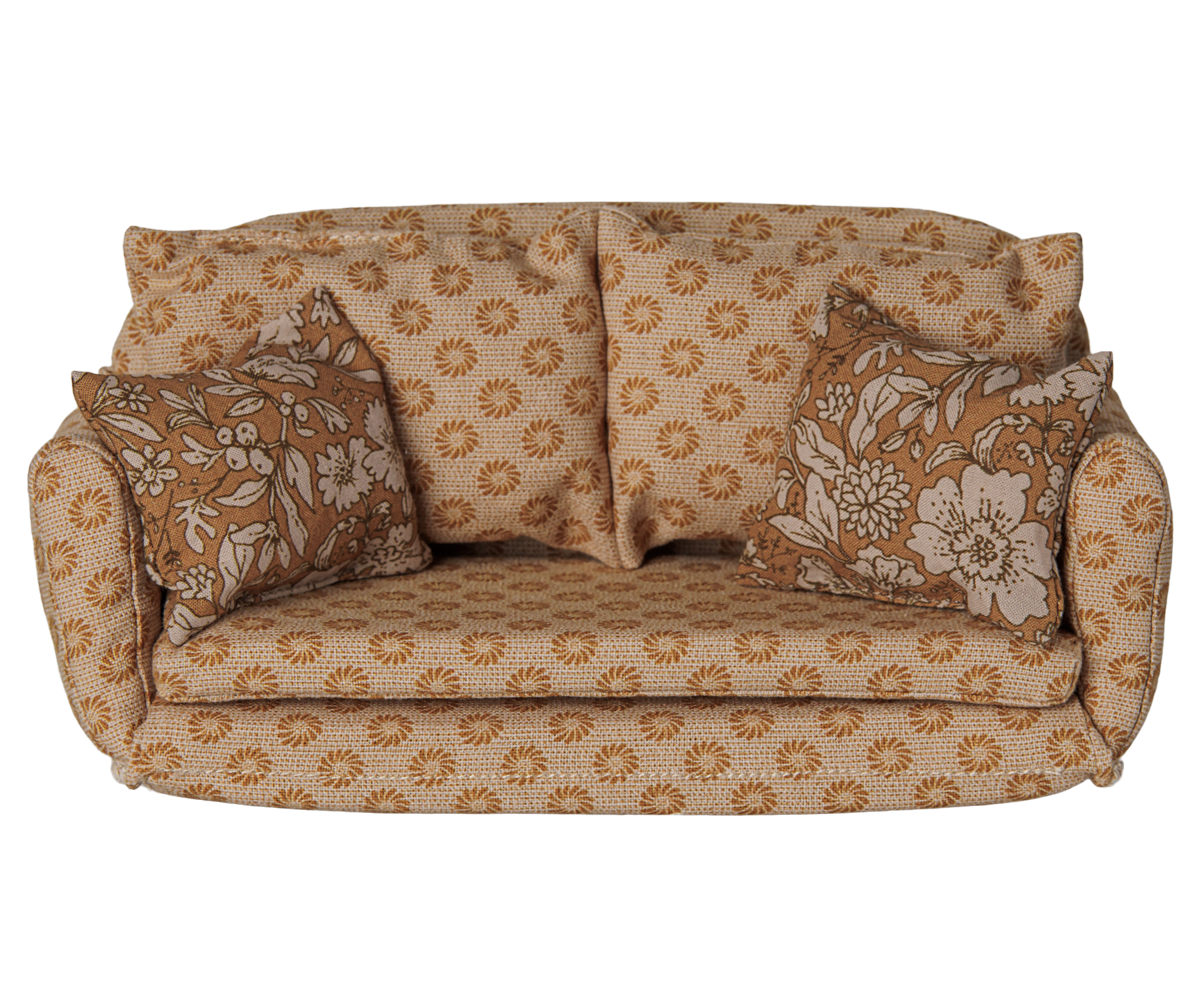 Maileg Bettsofa, Maus - Ocker