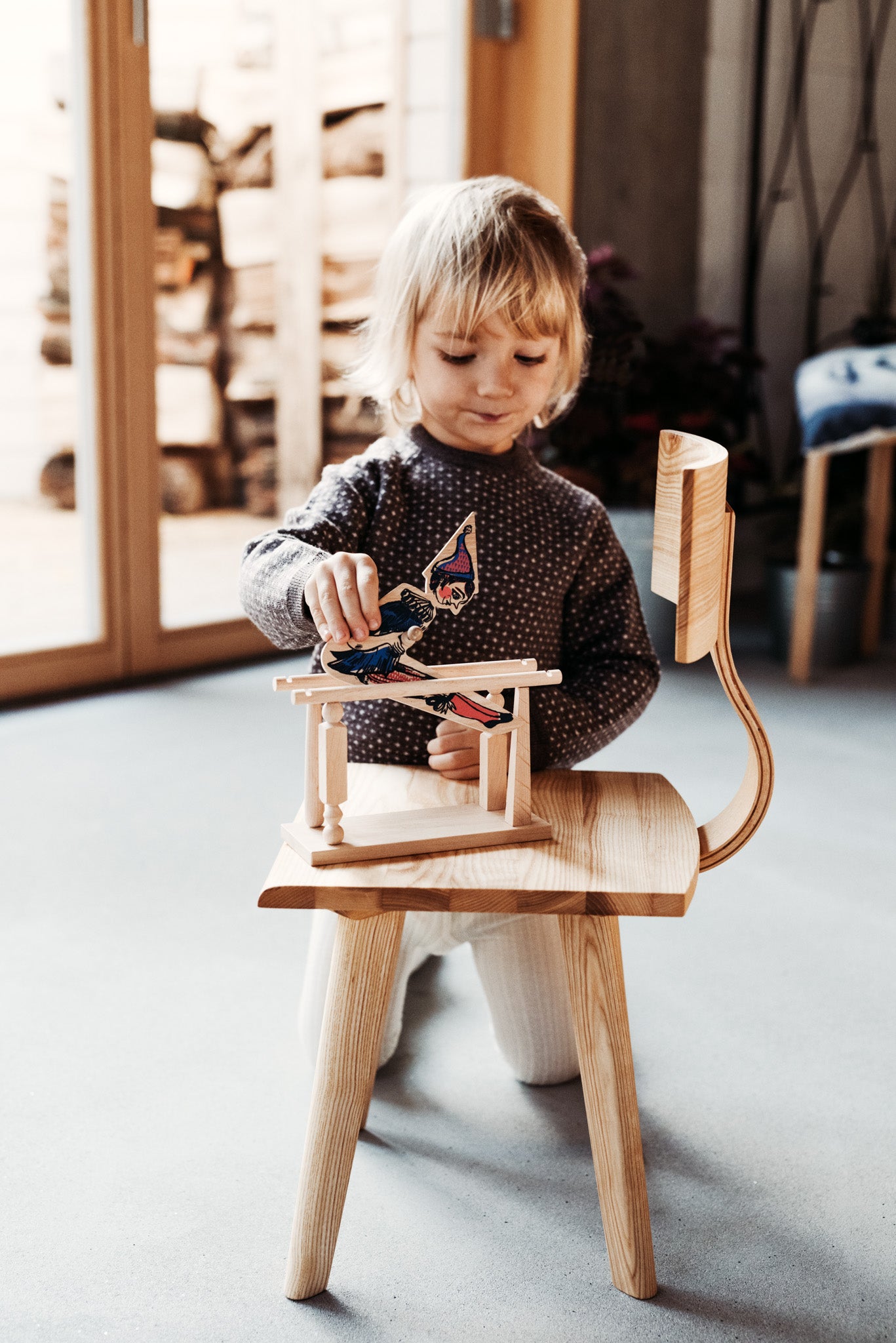 Wooden Story Acrobat Boy