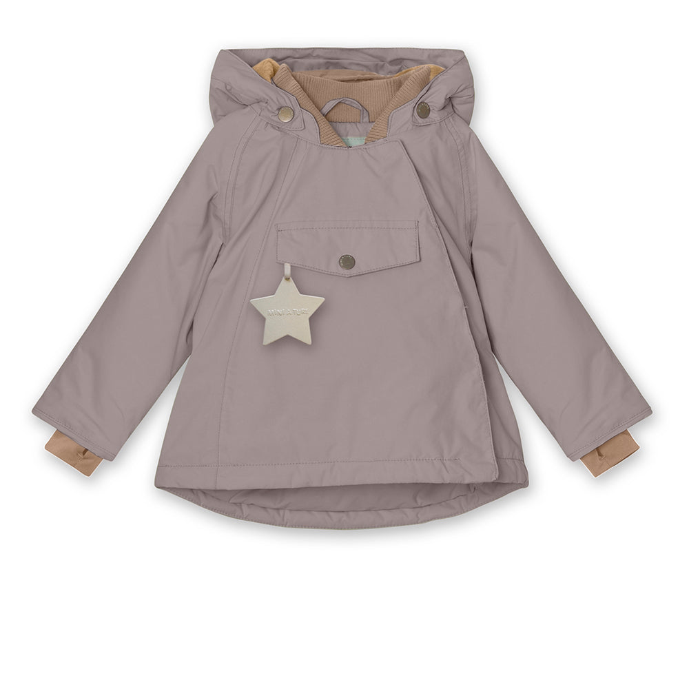 Miniature Wang Fleece gefütterte Winterjacke Zinc Purple