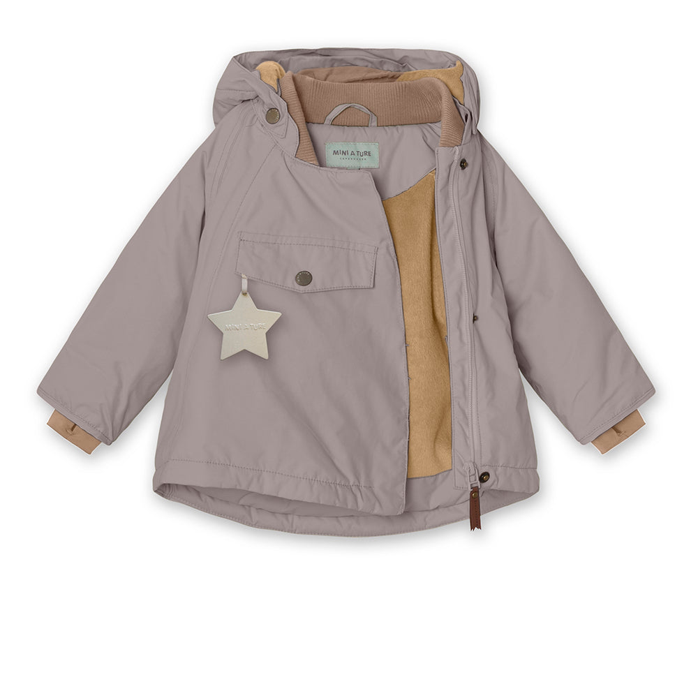 Miniature Wang Fleece gefütterte Winterjacke Zinc Purple