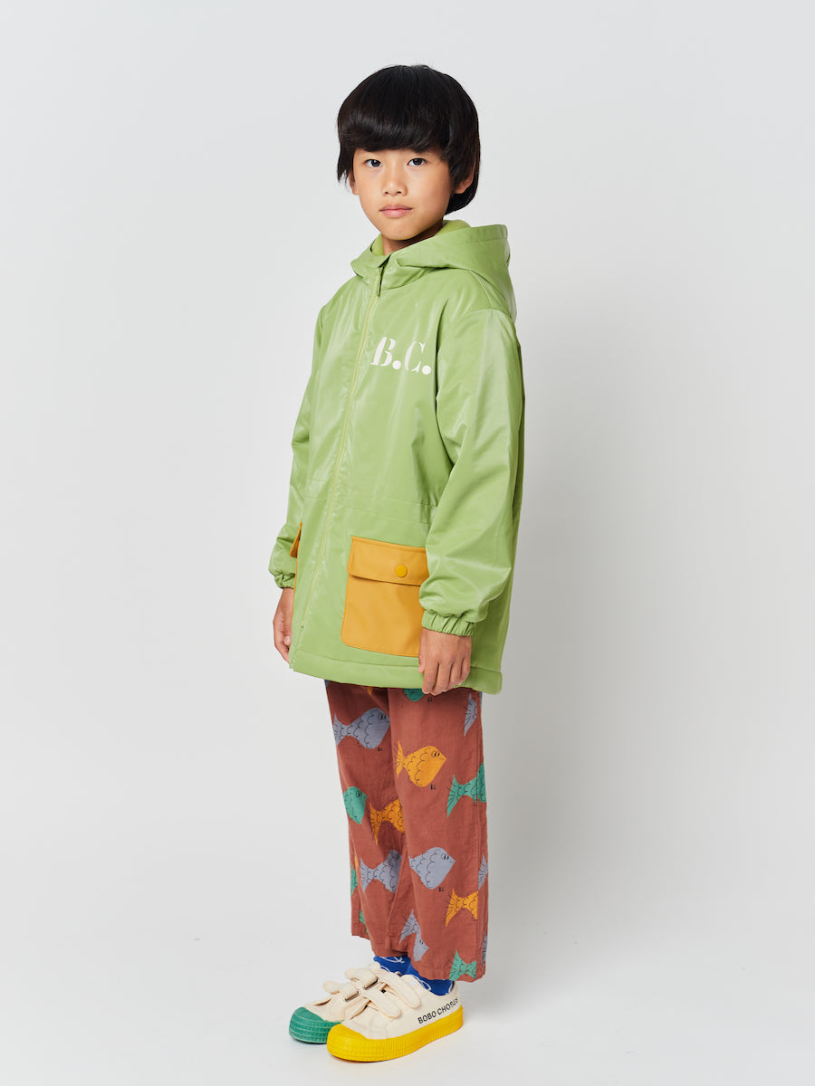 Bobo Choses Green Color Block BC Rain Coat