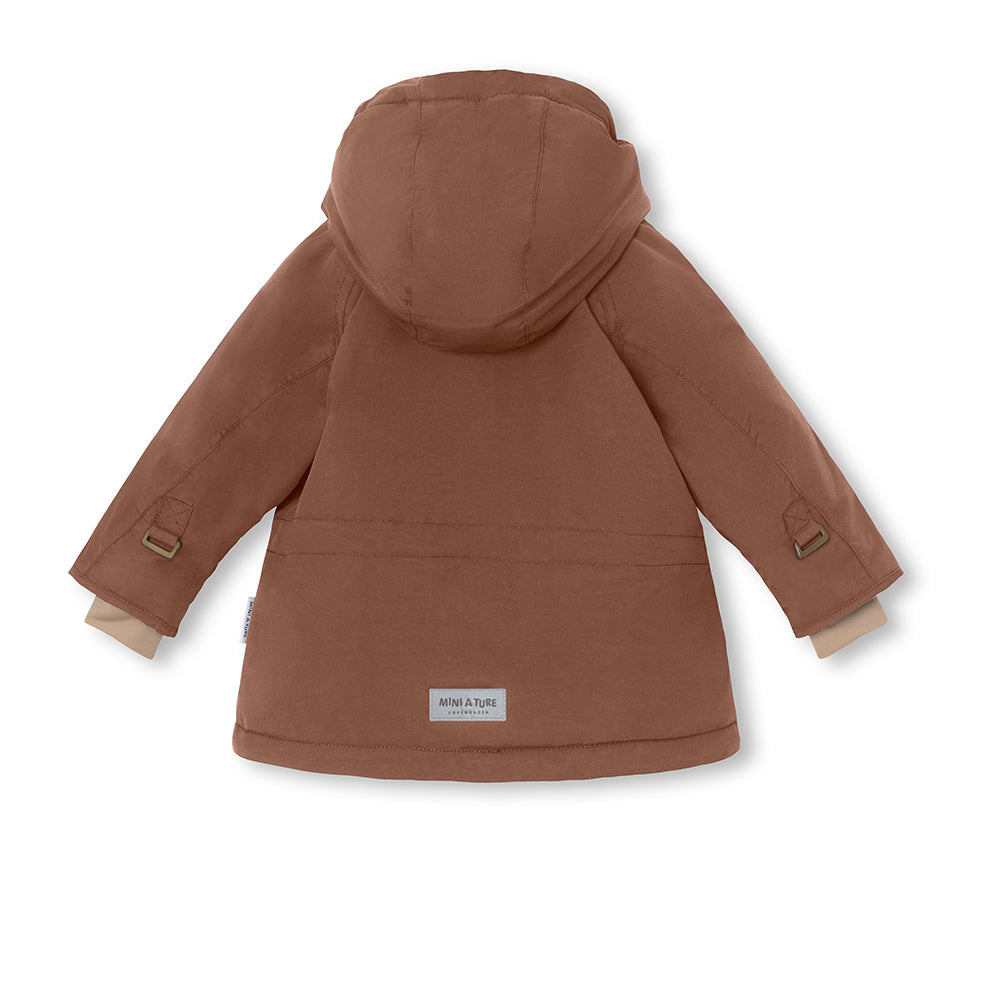 Miniature Matwally Fleecegefütterte Winterjacke Rootbeer Brown