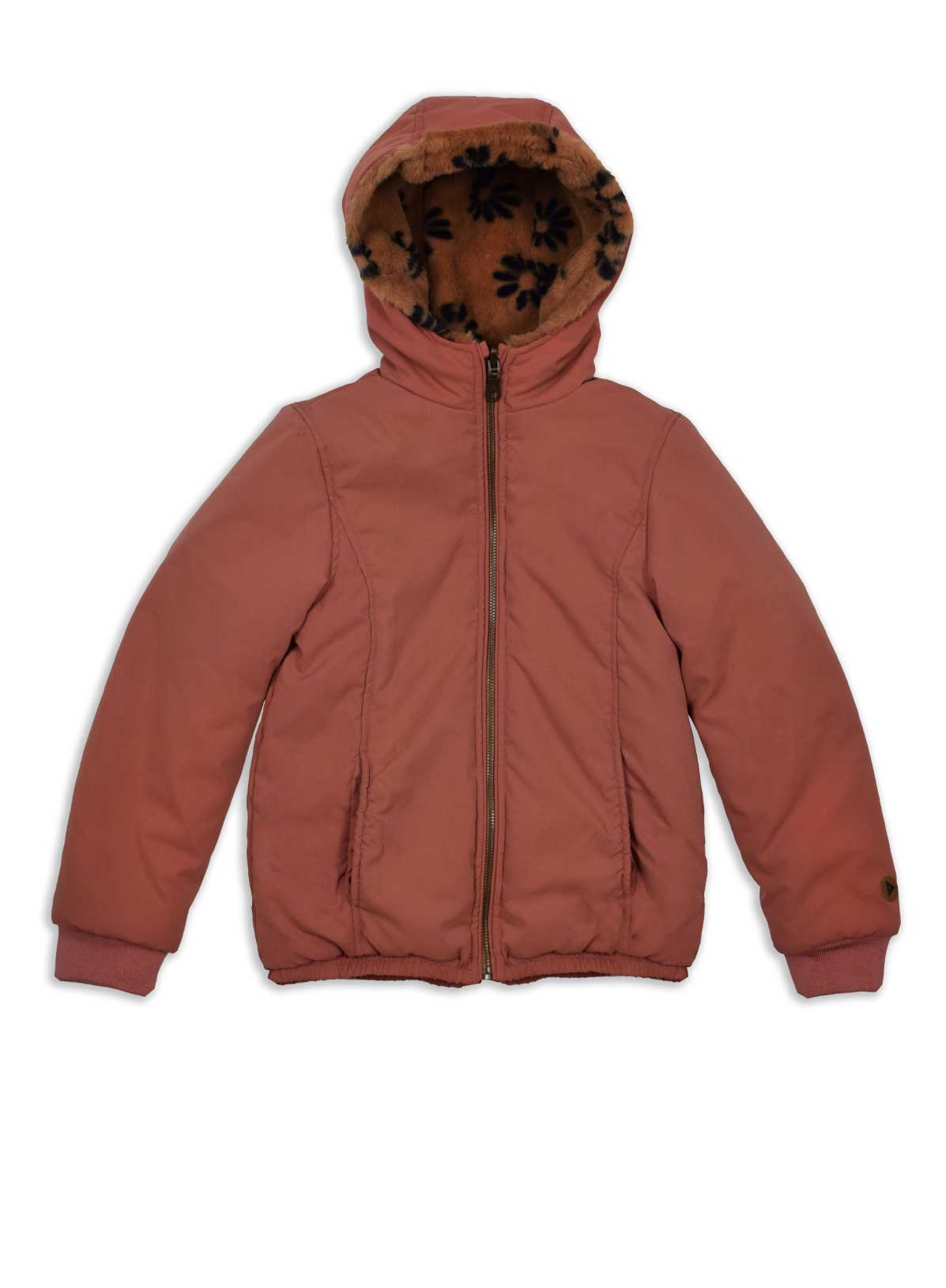 Ammehoela reversible Jacke Lola Brown Flower Fur