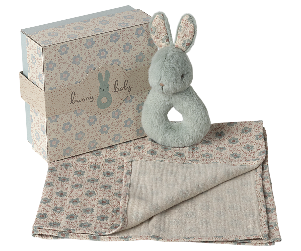 Maileg Kaninchen Rassel-Set - Mint