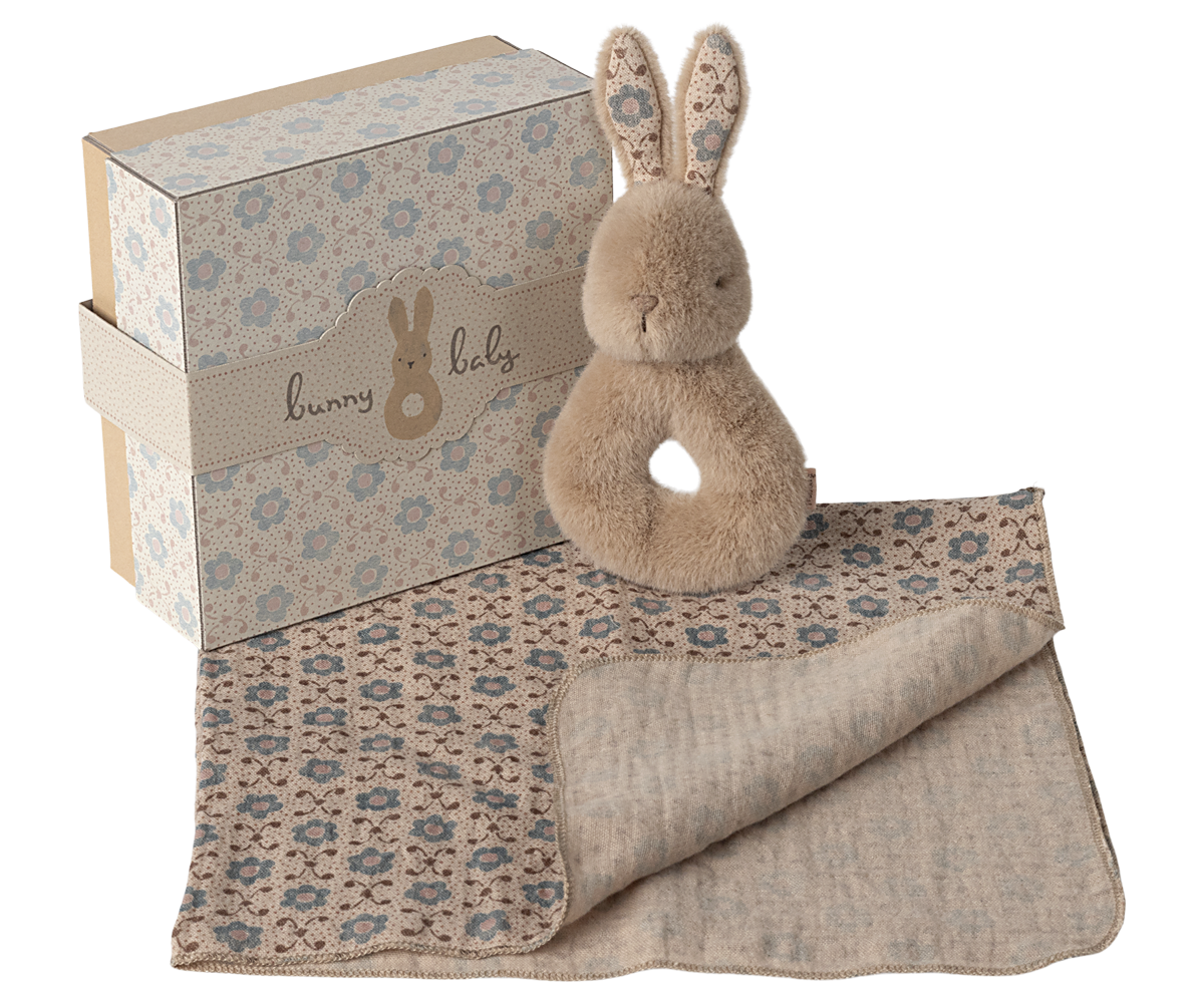 Maileg Kaninchen Rassel-Set - Cream Peach