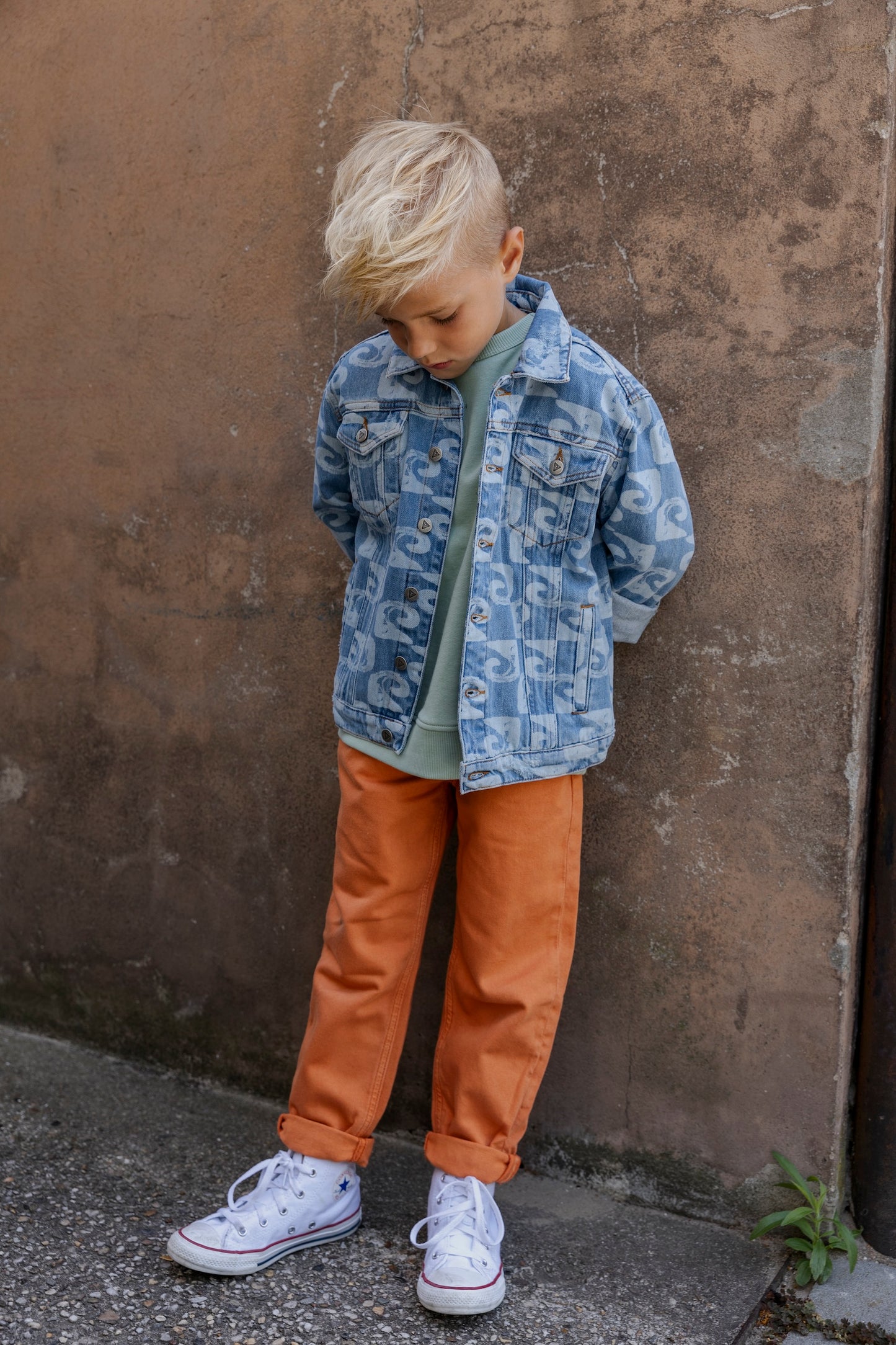 Ammehoela Hose Harley Branded Melon Denim