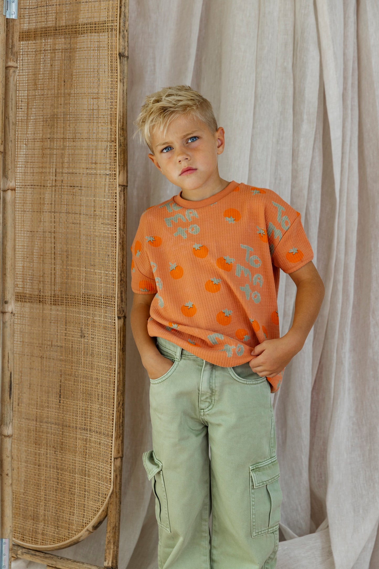 Ammehoela Cargo Hose Smoke Green Denim