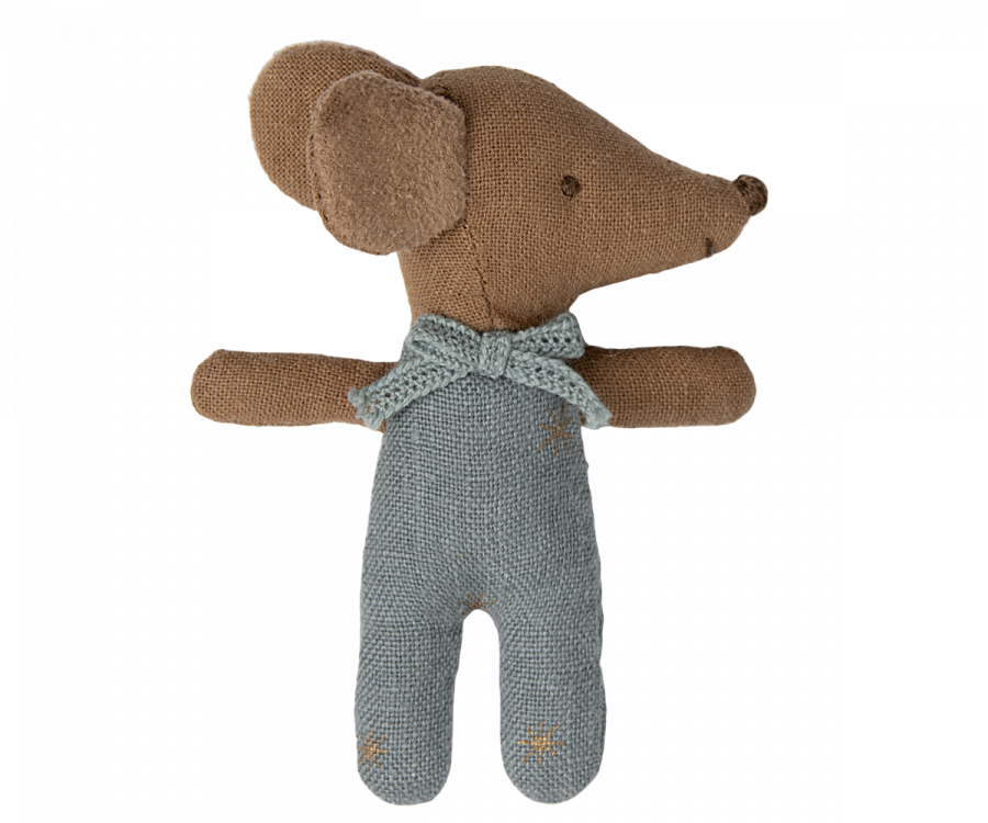 Maileg Sleepy Wakey Babymaus in Streichholzschachtel - Blau
