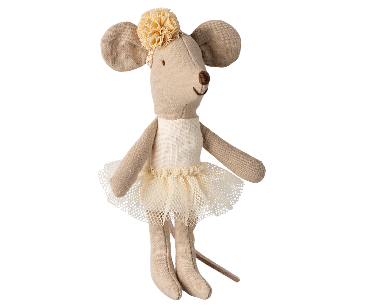 Maileg Ballerina Maus Little Sister Offwhite
