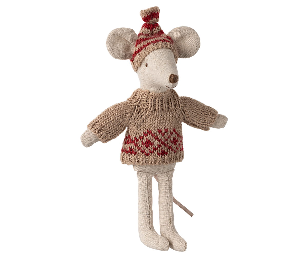 Maileg gestrickter Pullover und Mütze Mutter