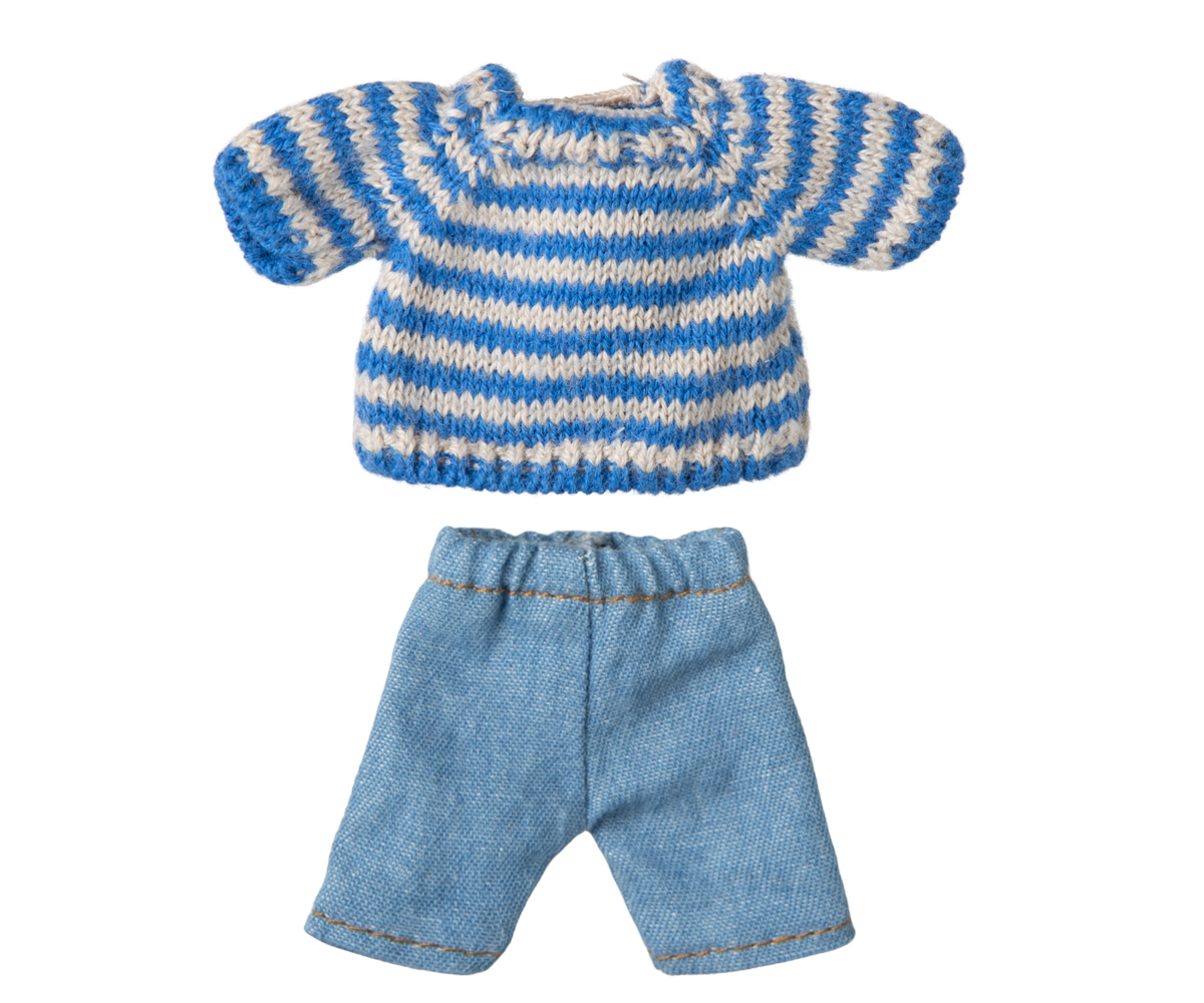 Maileg Strickpullover und Hose Big Brother Maus