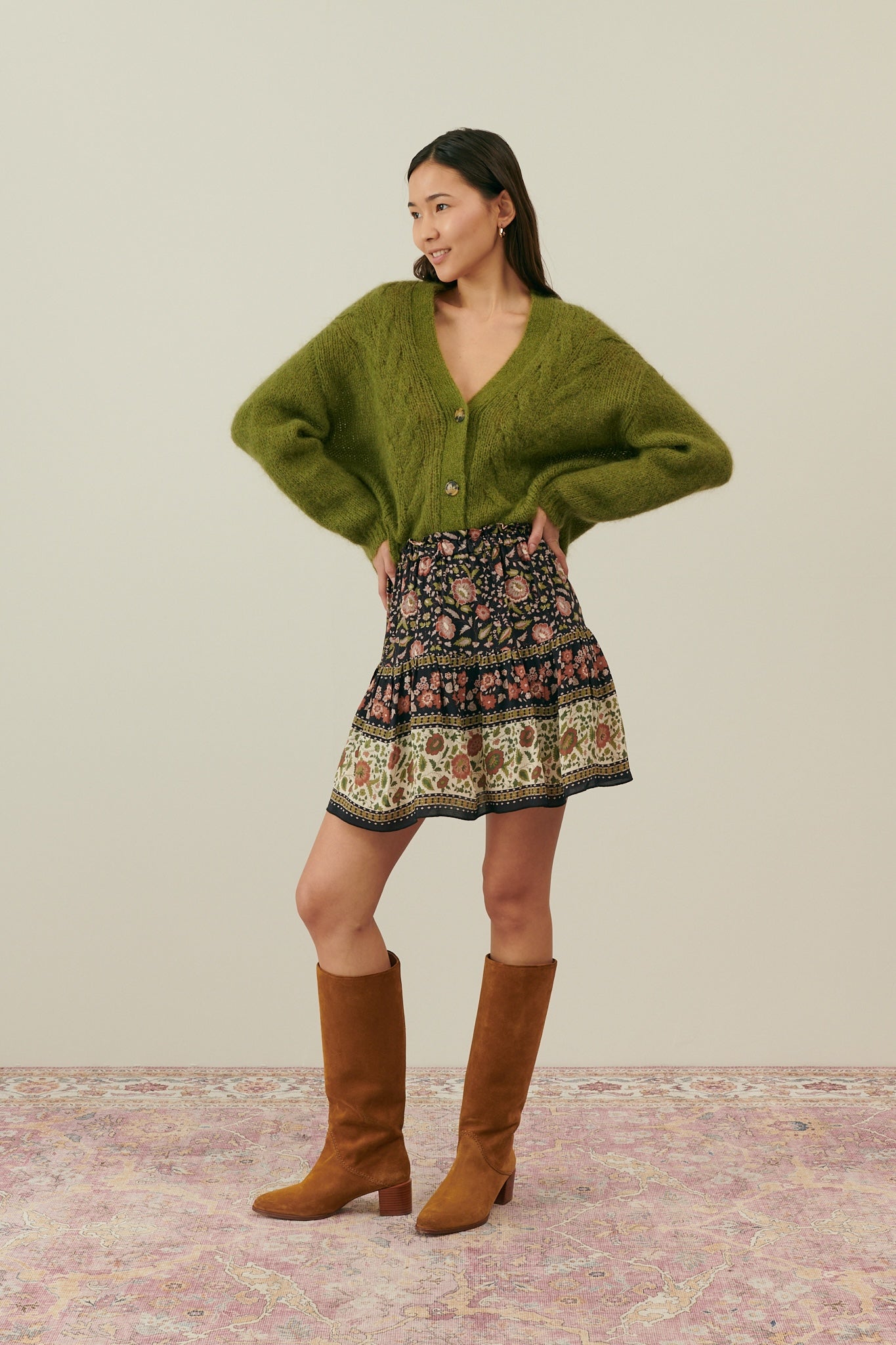 Louise Misha Cardigan Sirika Khaki