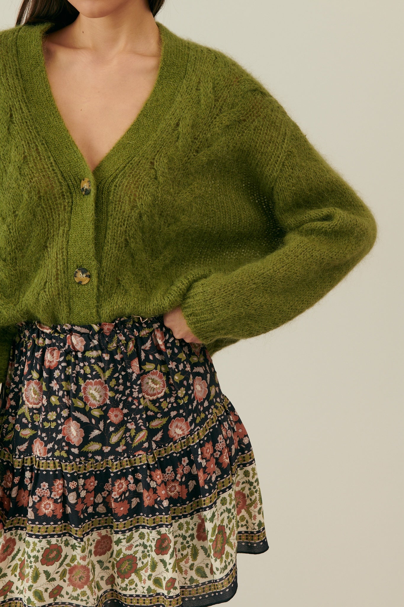 Louise Misha Cardigan Sirika Khaki