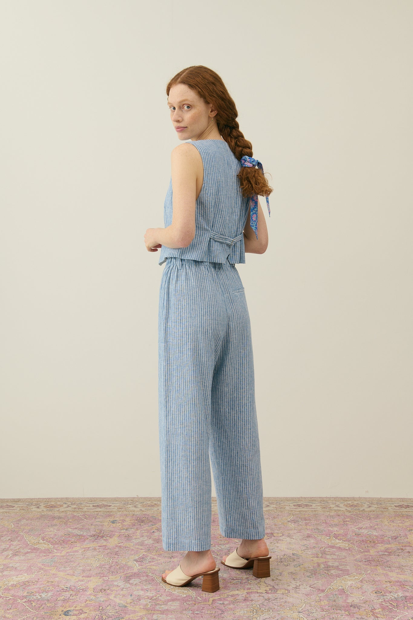 Louise Misha Hose Abuela Blue Onda Stripes