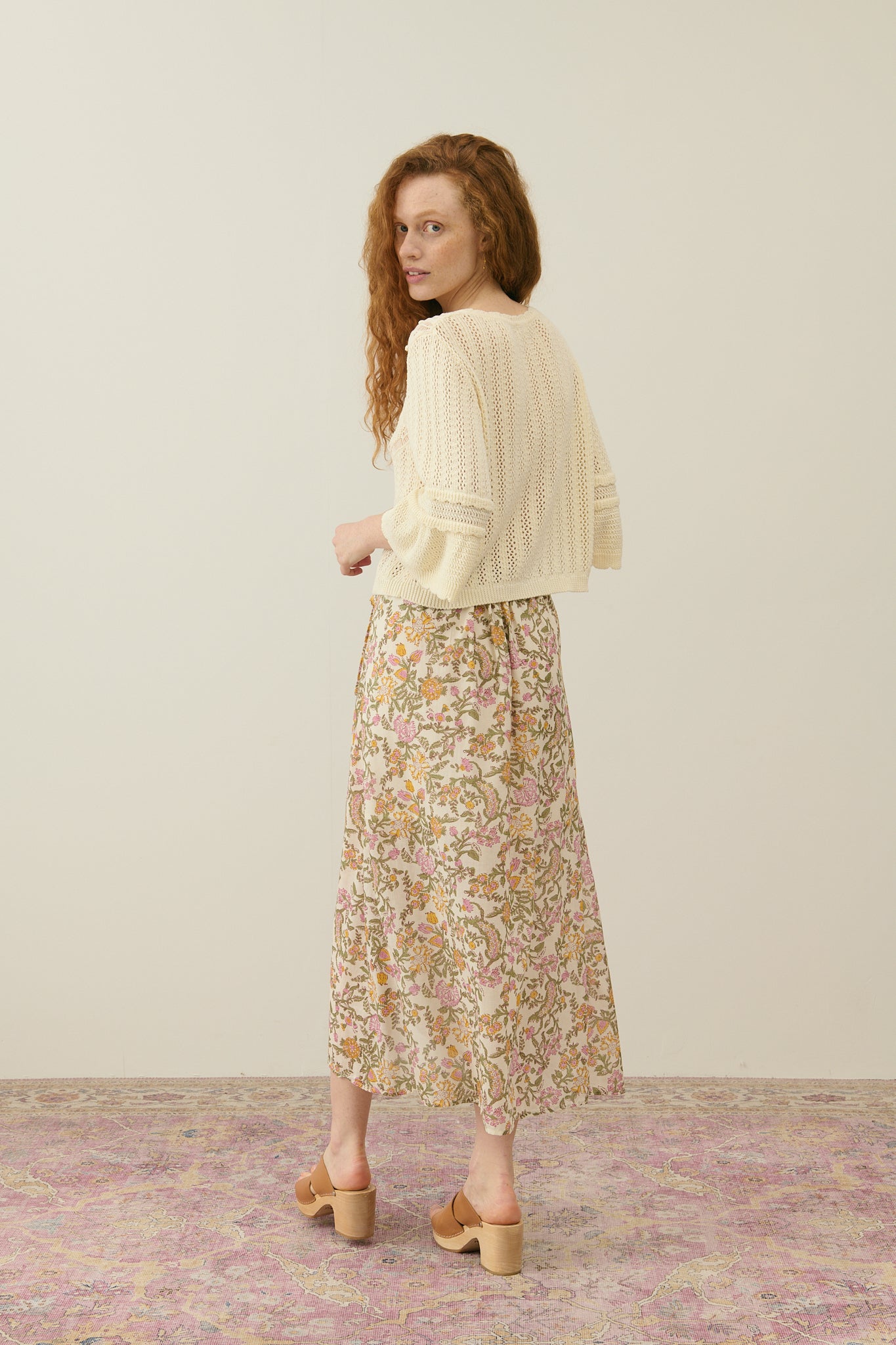 Louise Misha Jupe Lucía Cream Mimosa Spring