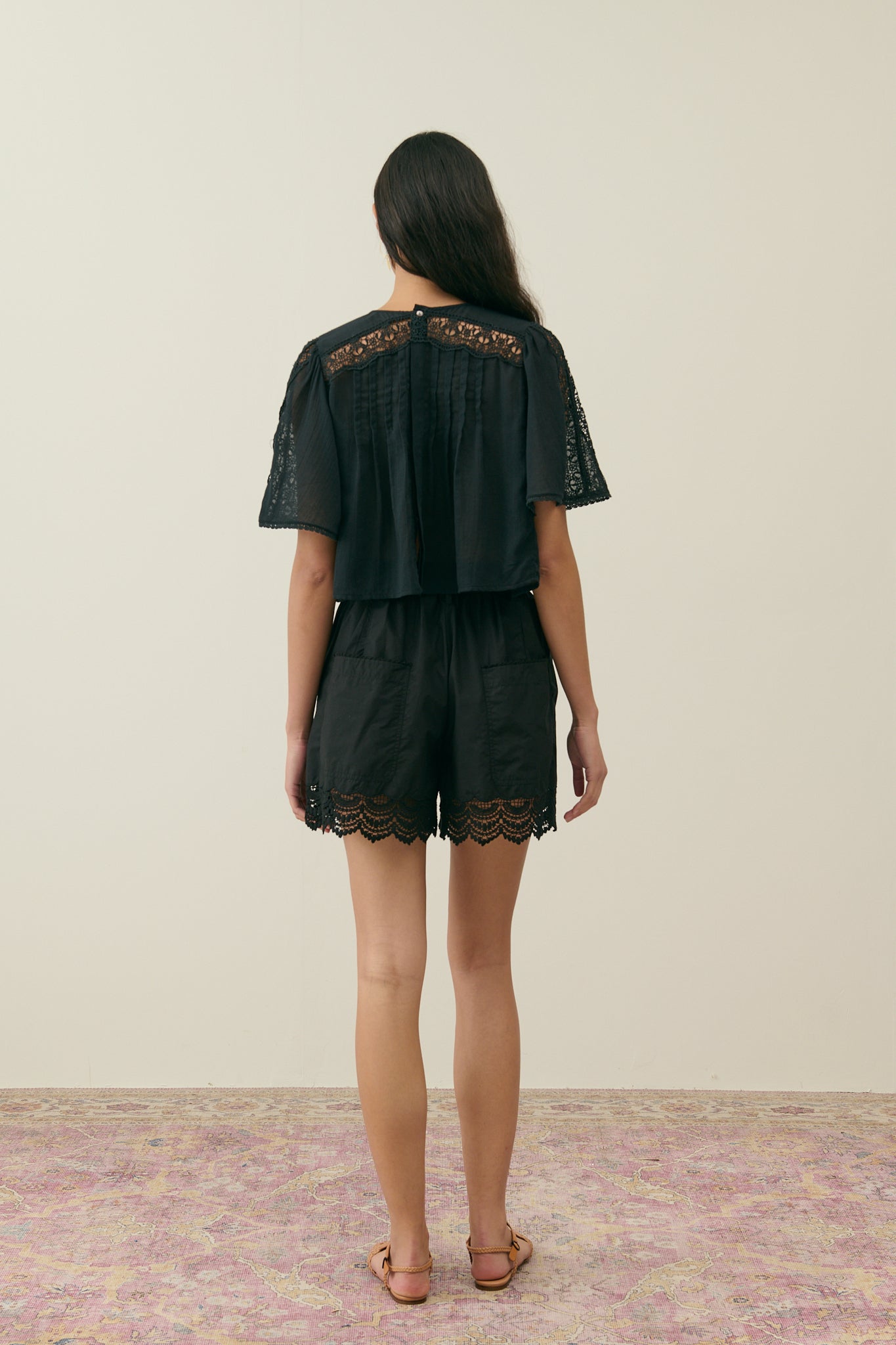 Louise Misha Shorts Maelys Black