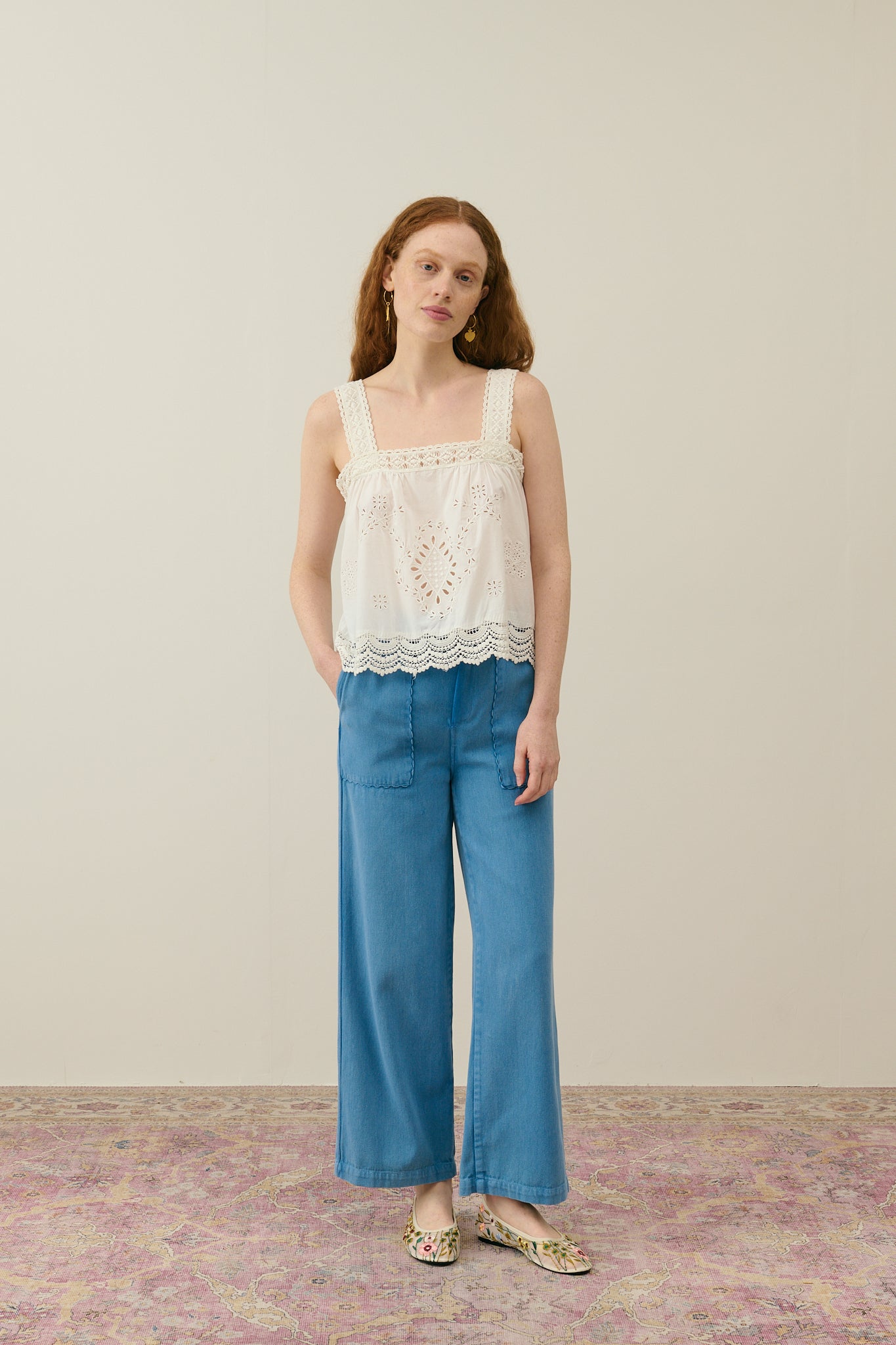 Louise Misha Hose Florette Stone Blue