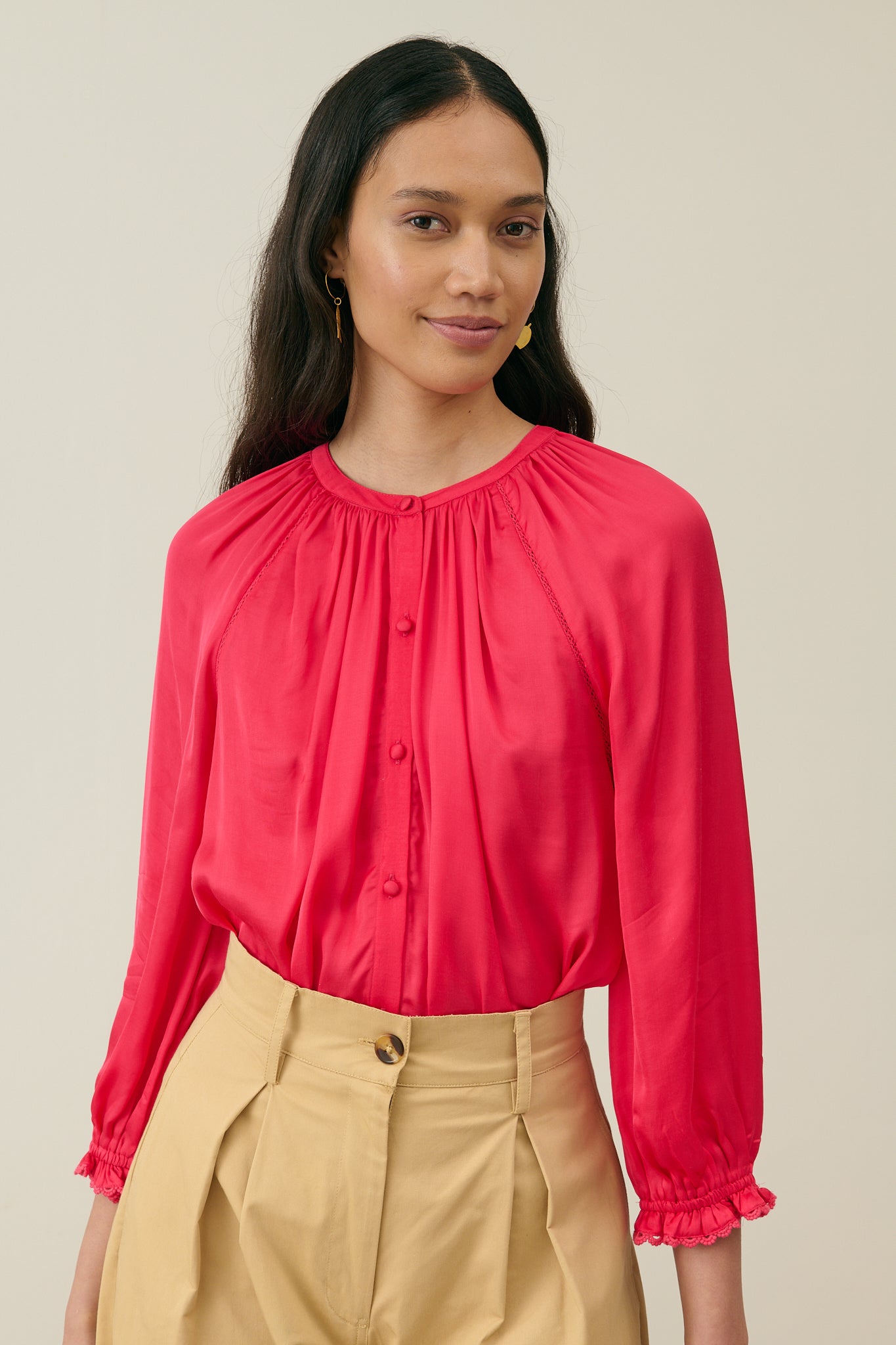 Louise Misha Bluse Aliénor Raspberry