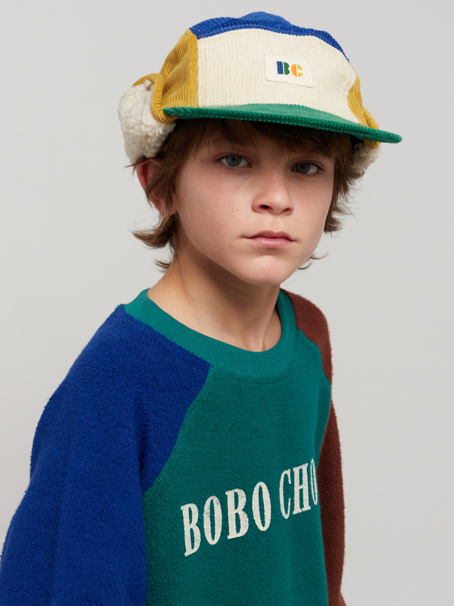 Bobo Choses Corduroy Color Block Cap