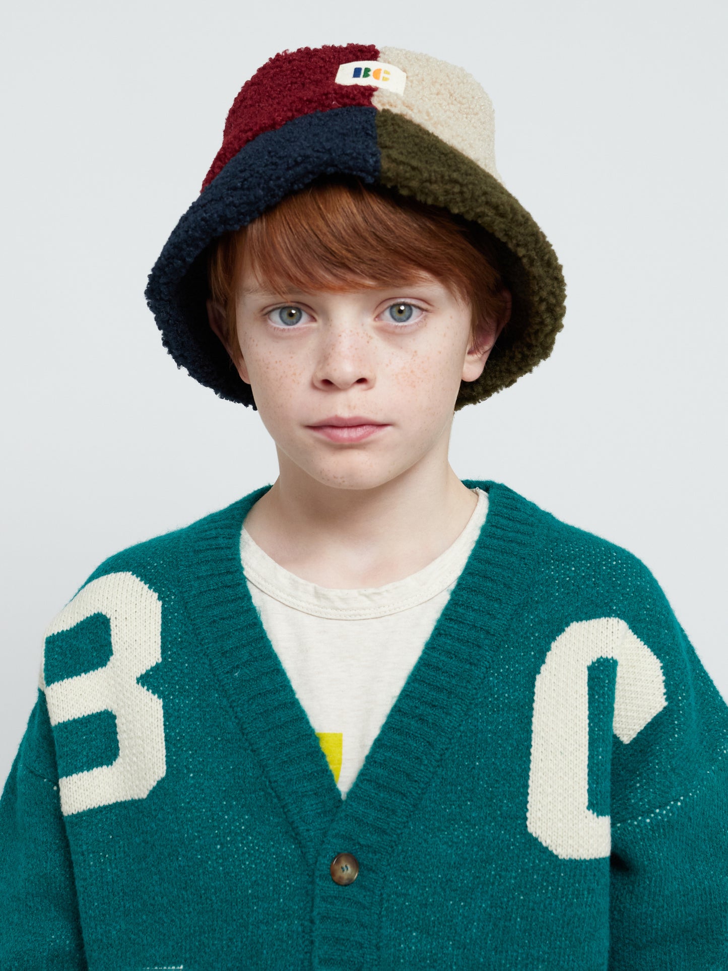 Bobo Choses Color Block Sheepskin Mütze