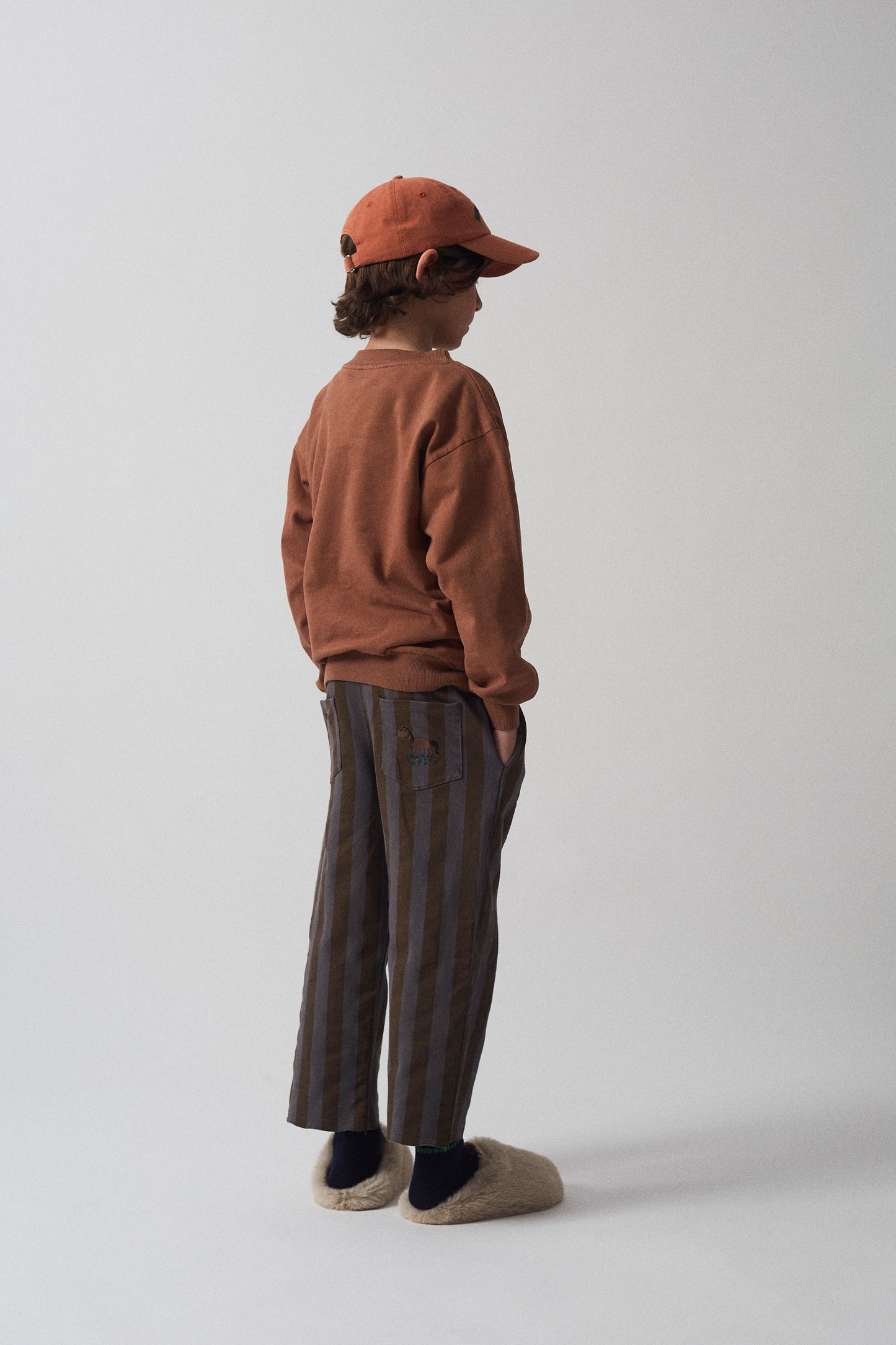 Weekend House Kids Horse Striped Hose Brown