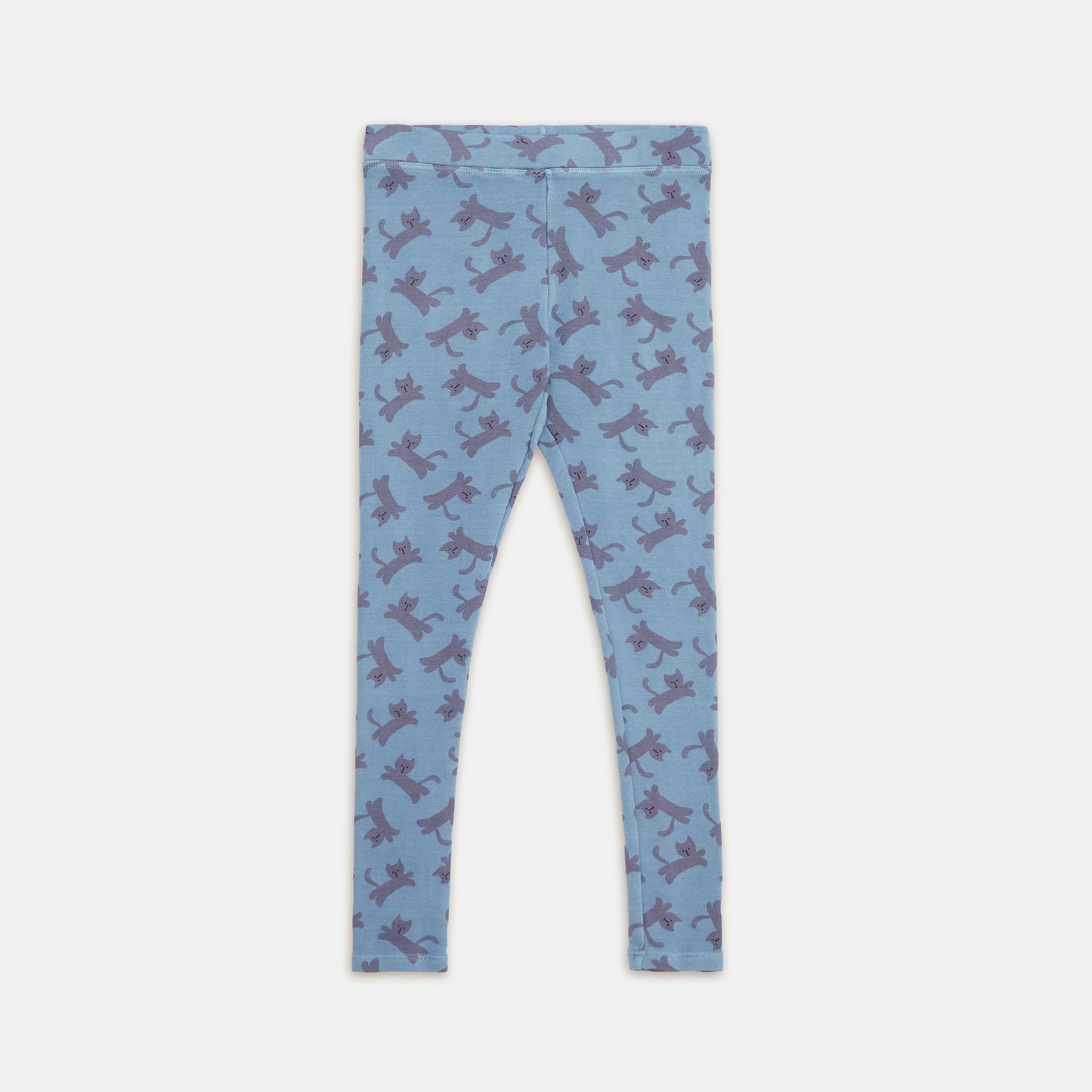 Weekend House Kids Cats Leggings Pastel Blue