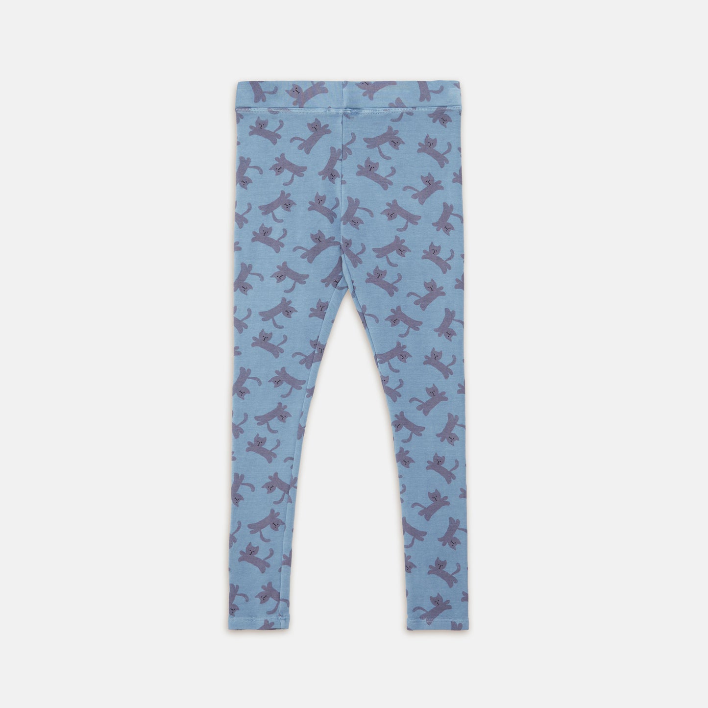Weekend House Kids Cats Leggings Pastel Blue