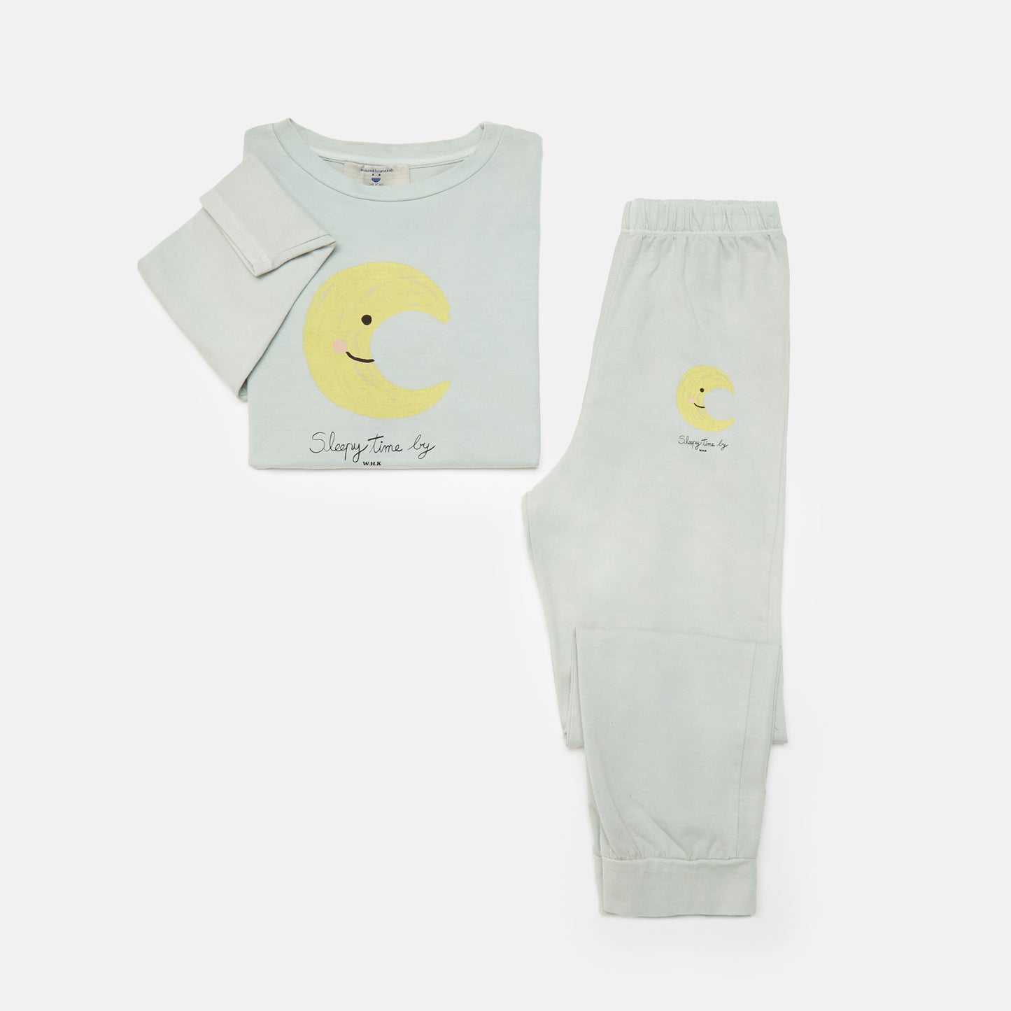 Weekend House Kids Sleepy Time Pijama Set Soft Green