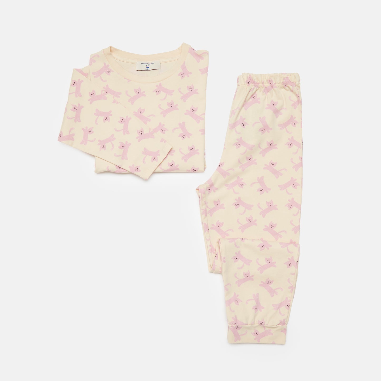 Weekend House Kids Cats Pijama Set Sand