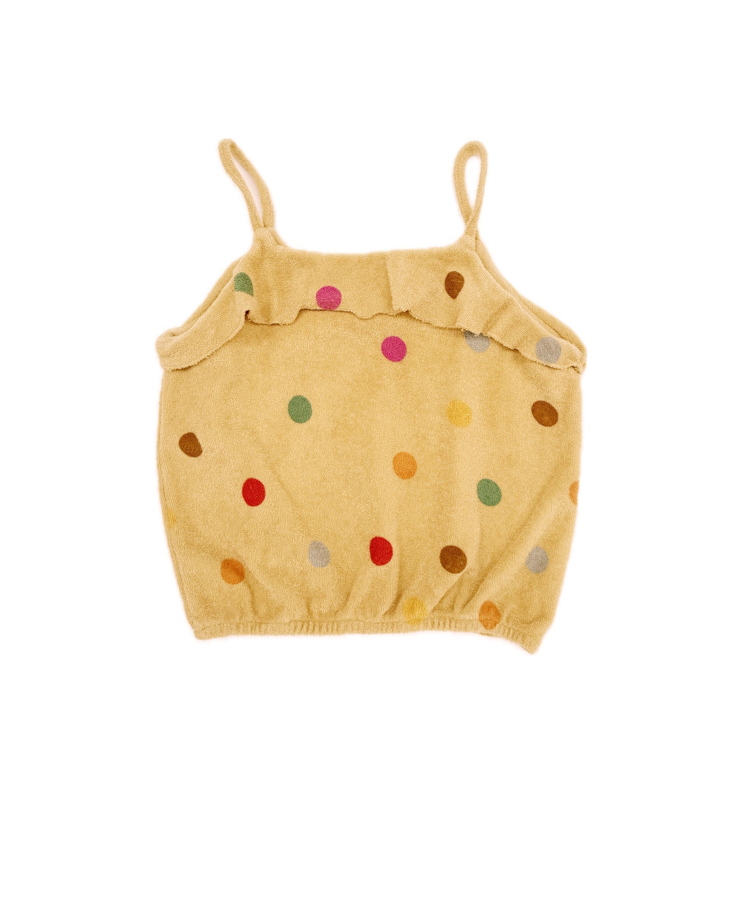 Long Live The Queen Volant Top Yellow Dots