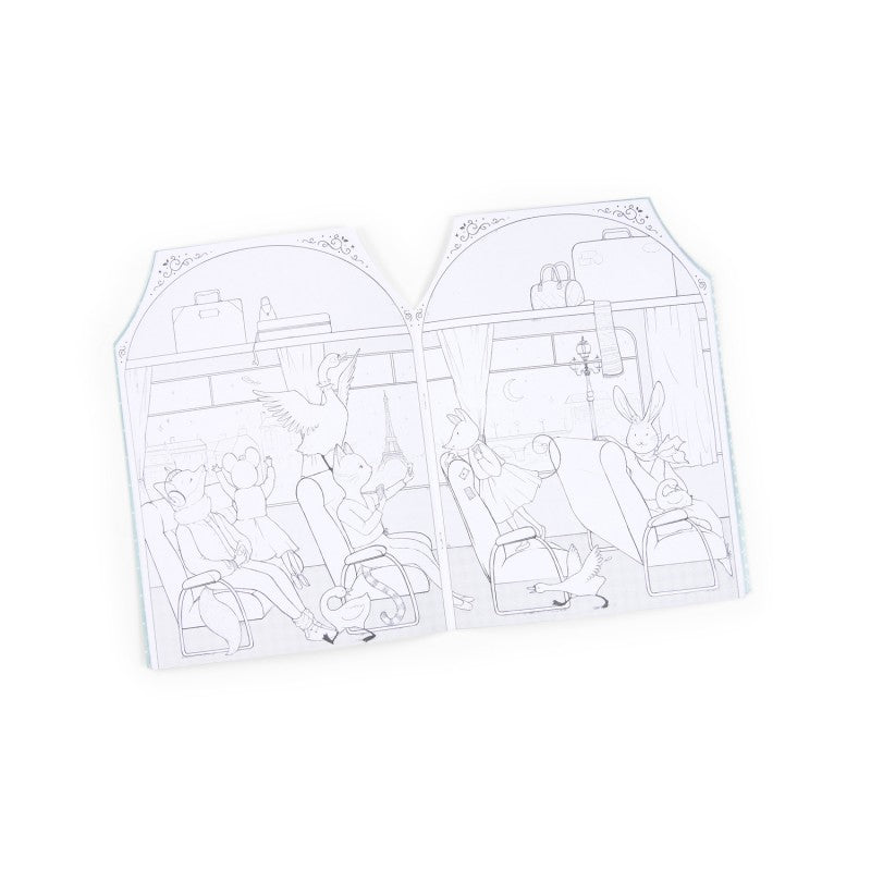 Moulin Roty Malbuch mit Sticker Tanzschule