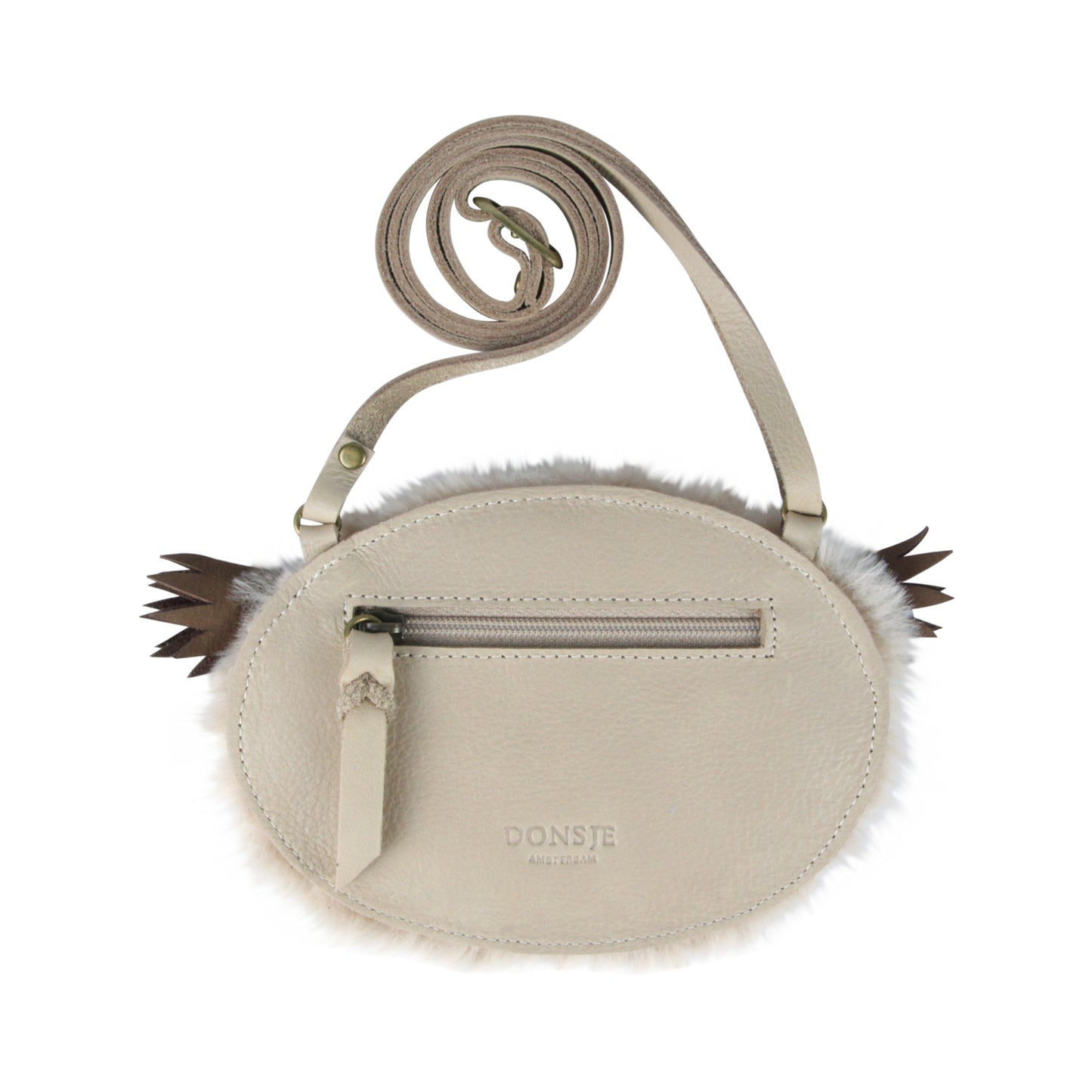 Donsje Britta Exclusive Portemonnaie Owl Ivory Classic Leather