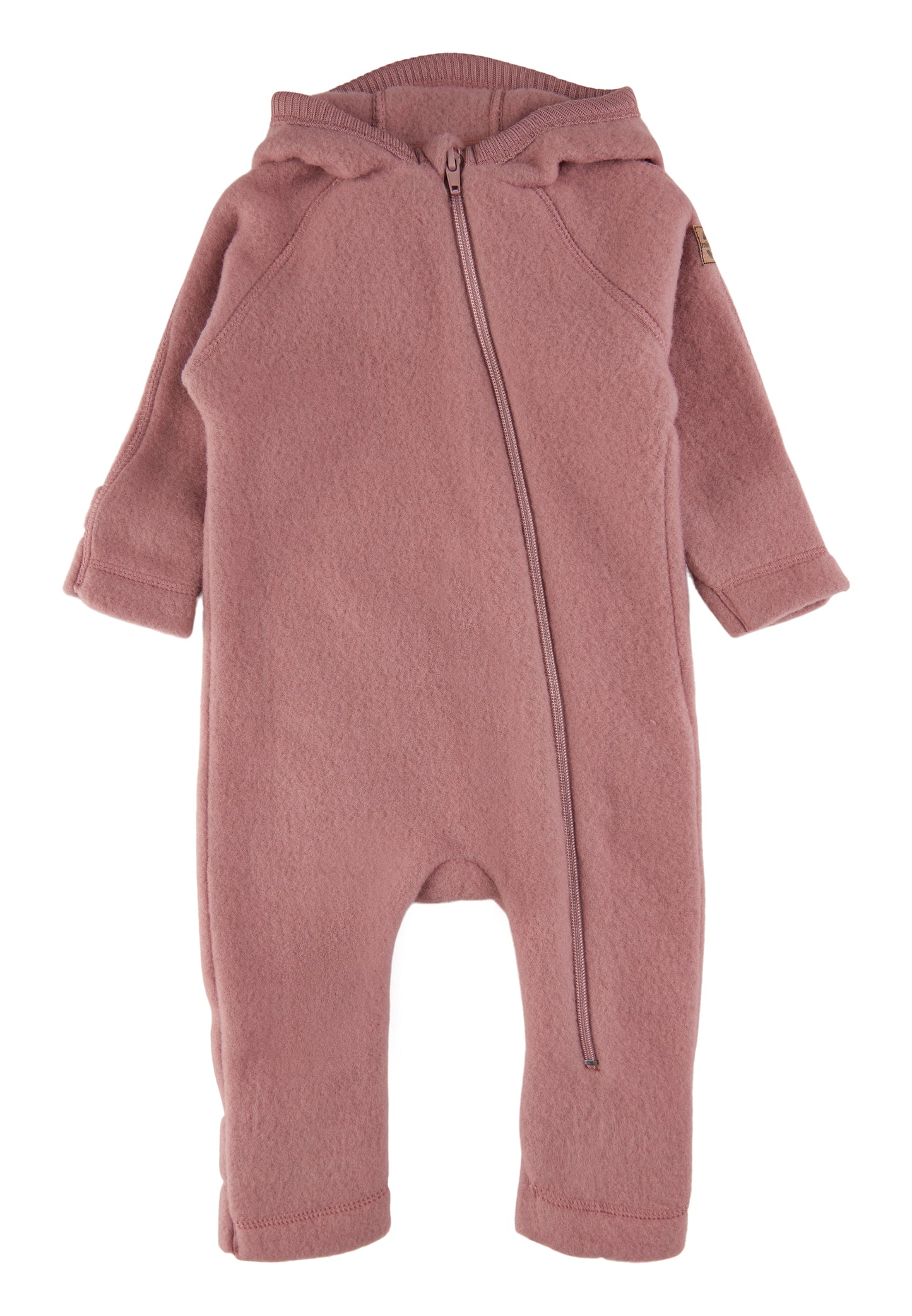 Mikk-Line Wollanzug mit Ohren Baby Burlwood