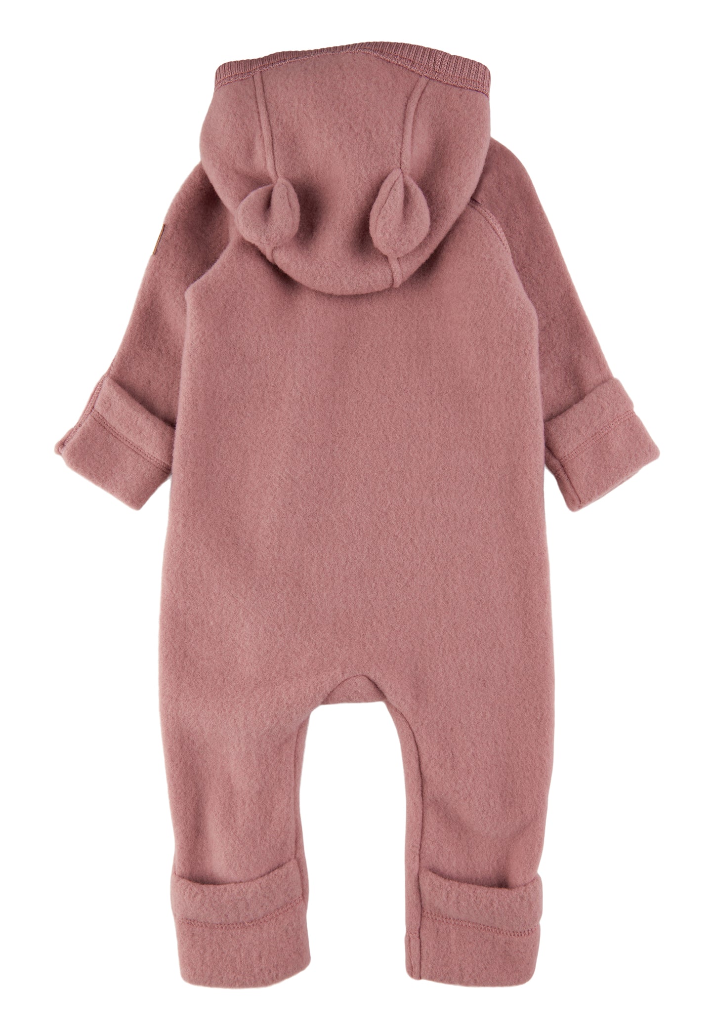Mikk-Line Wollanzug mit Ohren Baby Burlwood
