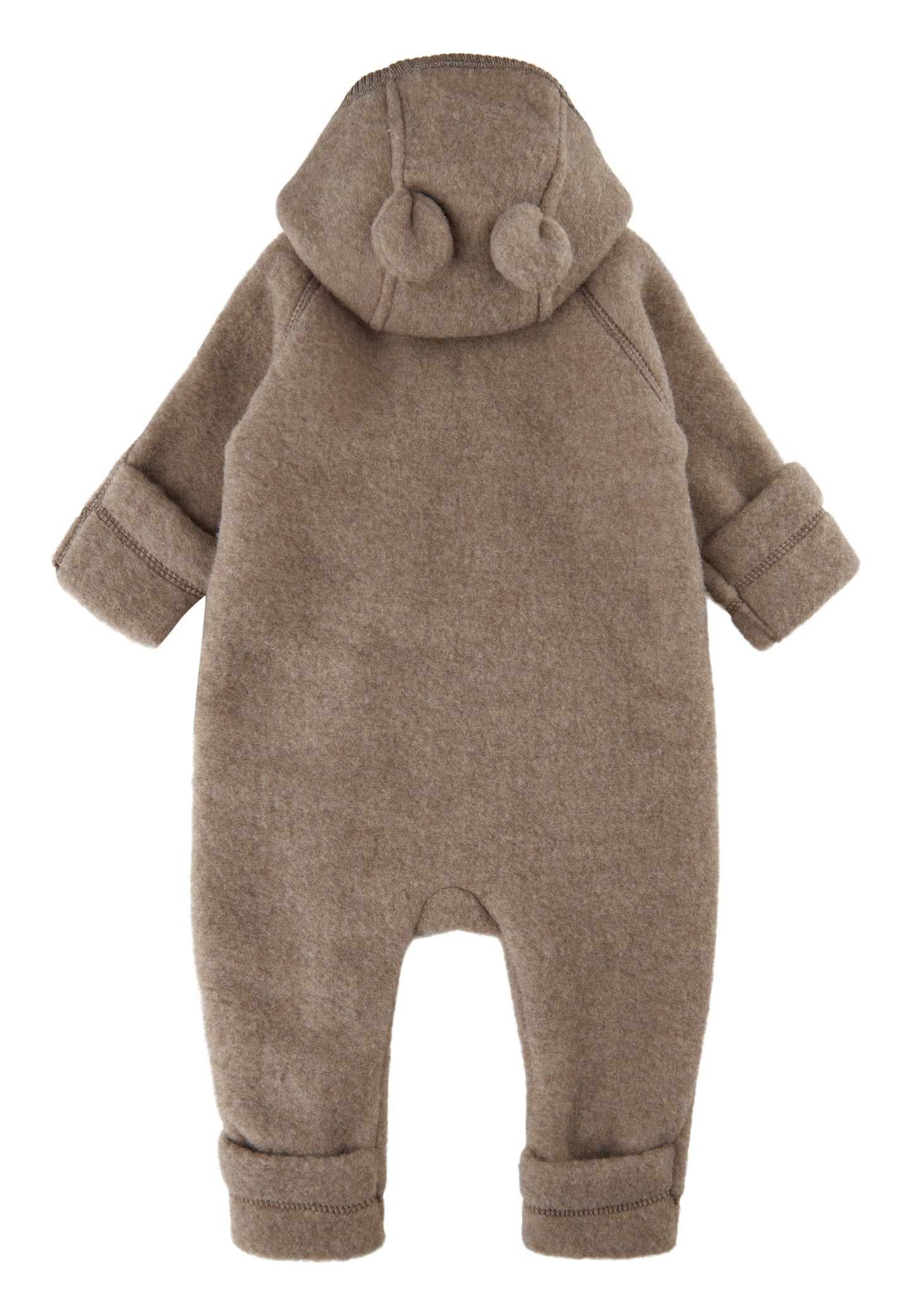 Mikk-Line Wollanzug mit Ohren Baby Melange Denver